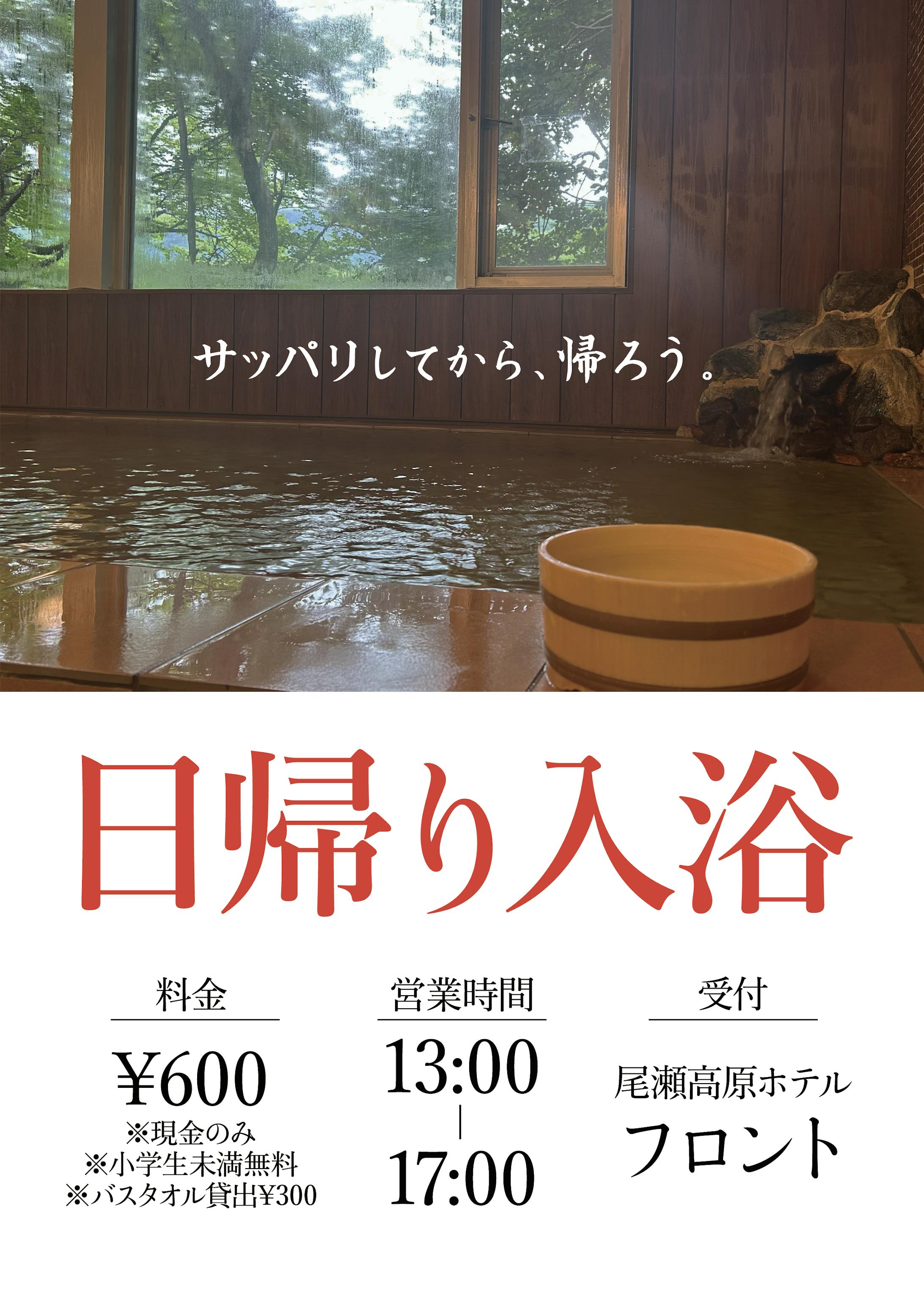 ＜ポップ＞日帰り入浴（尾瀬高原ホテル）-1