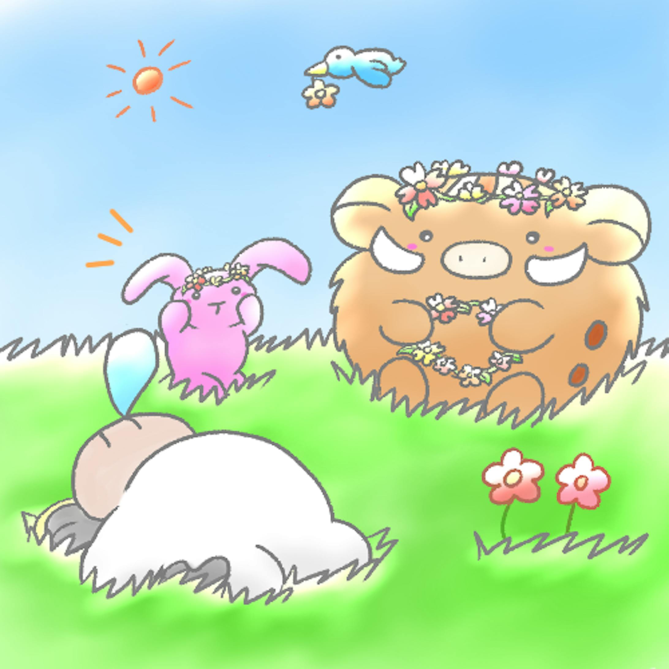 ほんわかな動物イラスト ほんわかな動物イラスト