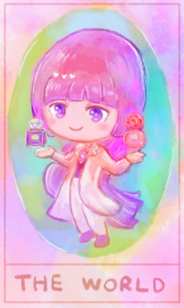 タロット風イラスト「運命の輪」WHEEL Of FORTUNE