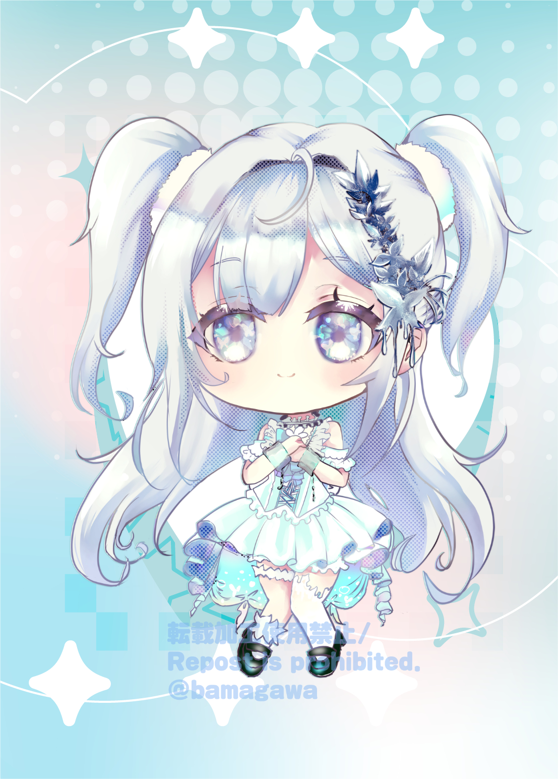 ミニキャライラスト　白雪こぺる様-1