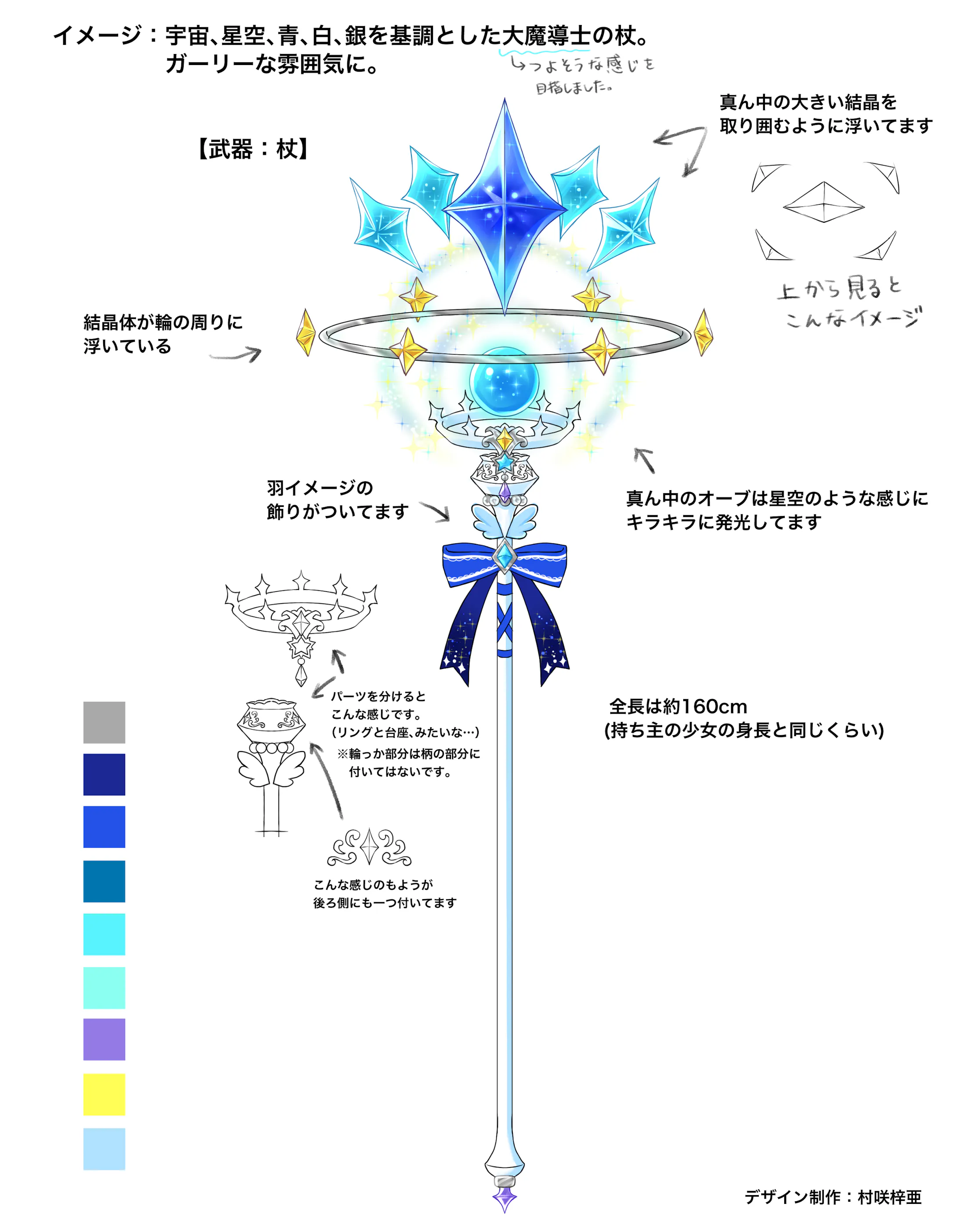 依頼絵 魔法使いの杖デザイン