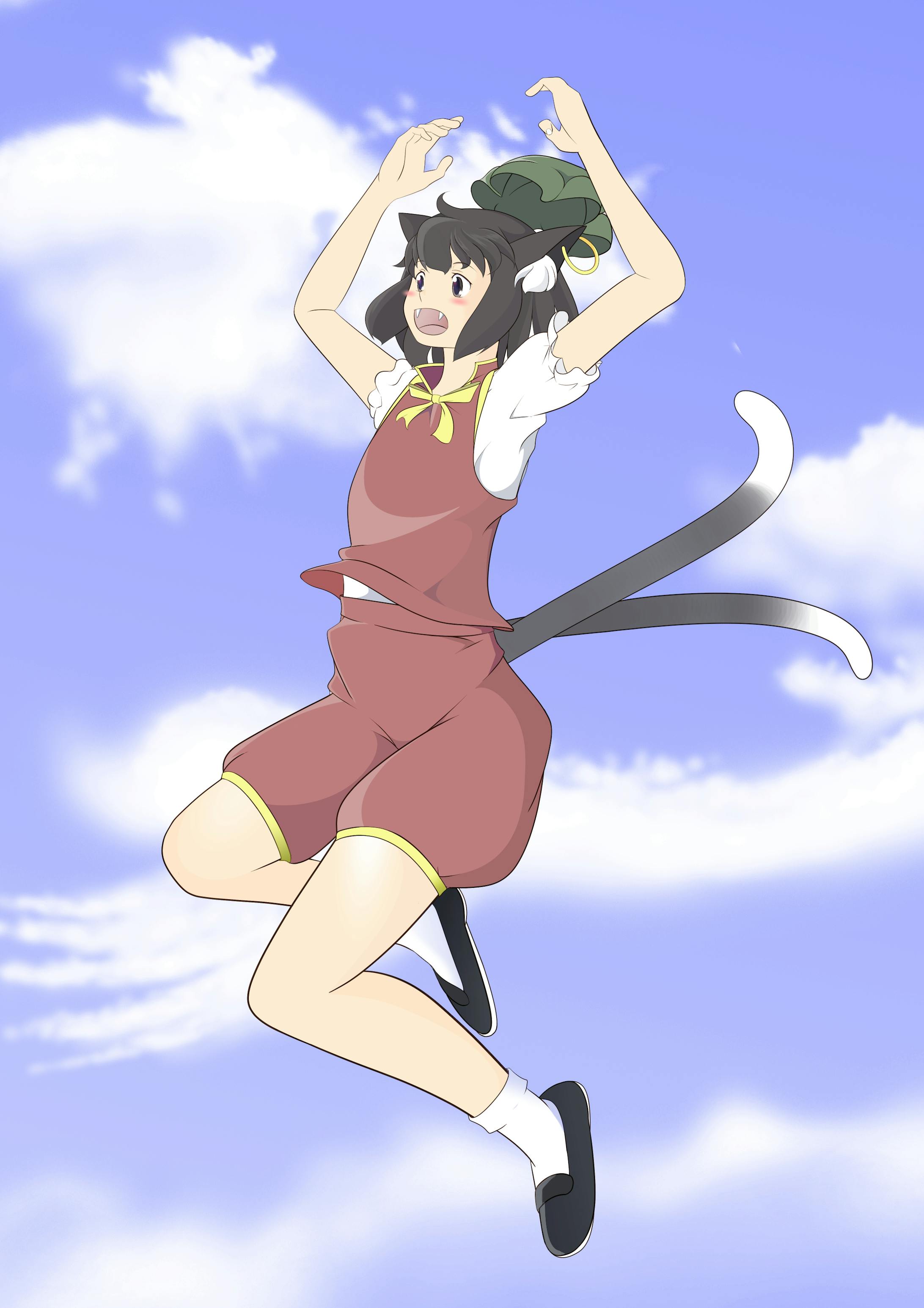 二次創作イラスト 東方 橙 二次創作イラスト 東方 橙