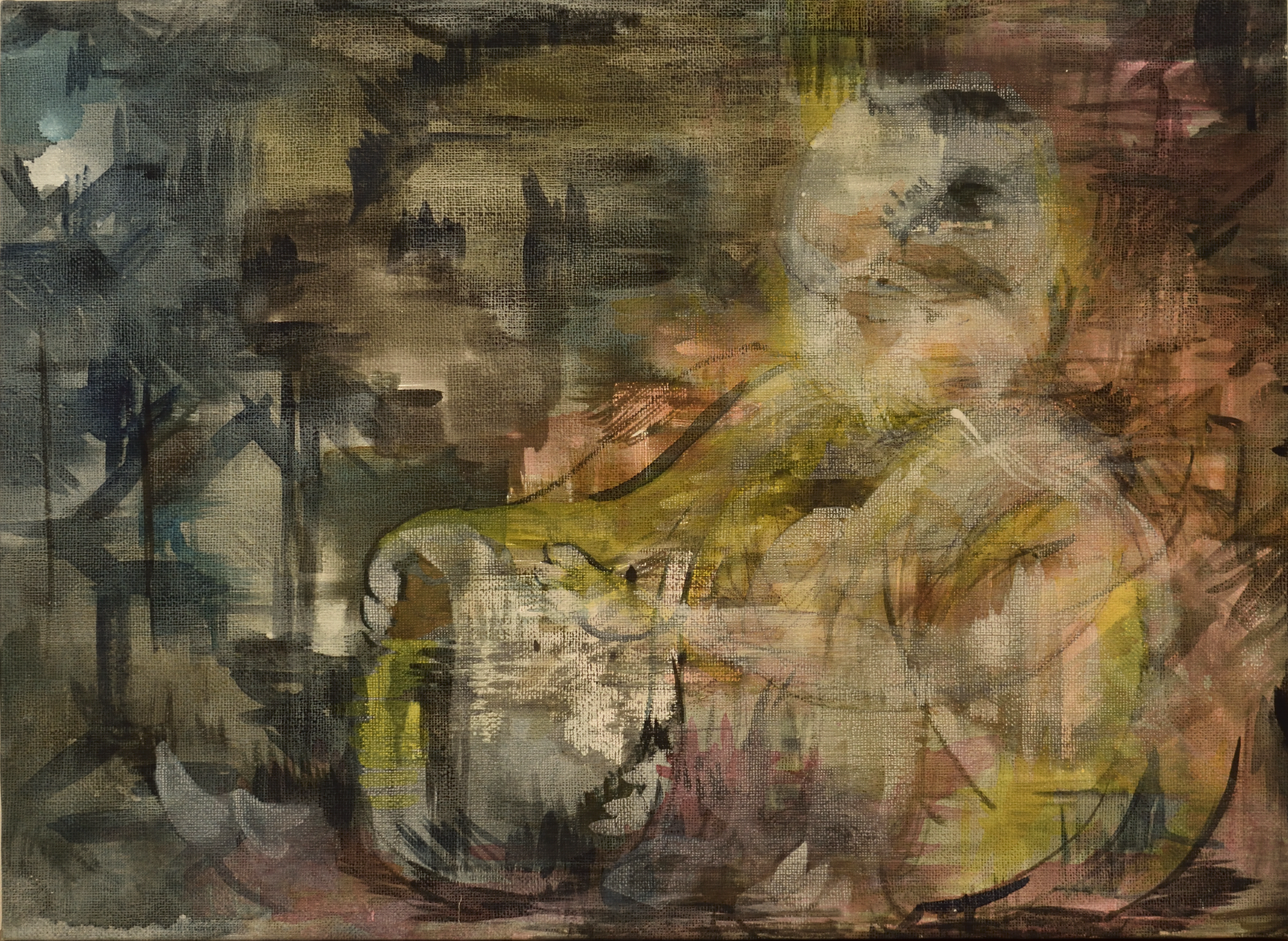  ラーメンのロビーのうしろで(2024)-1