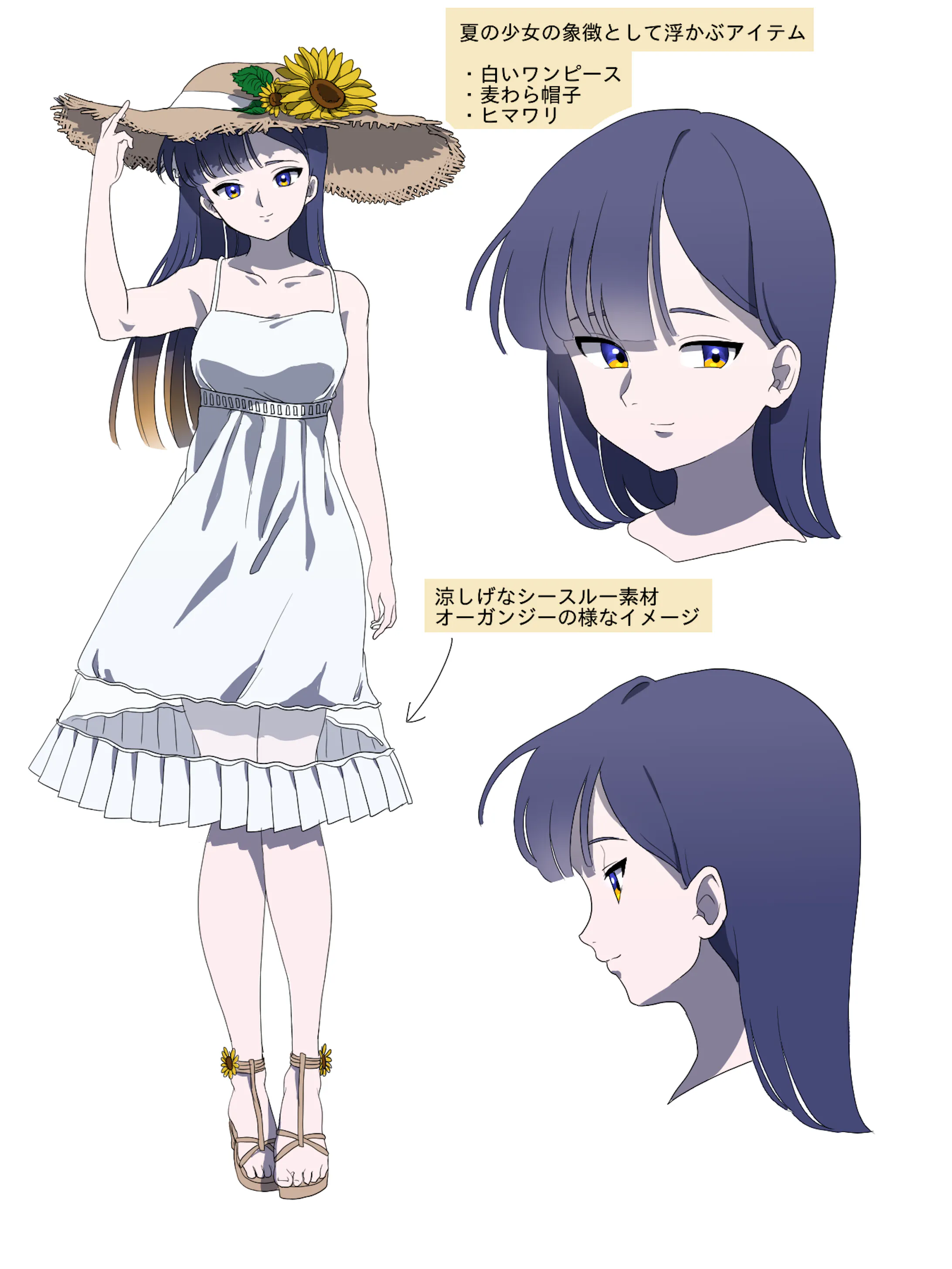 オリジナル アニメ風 ラフあり