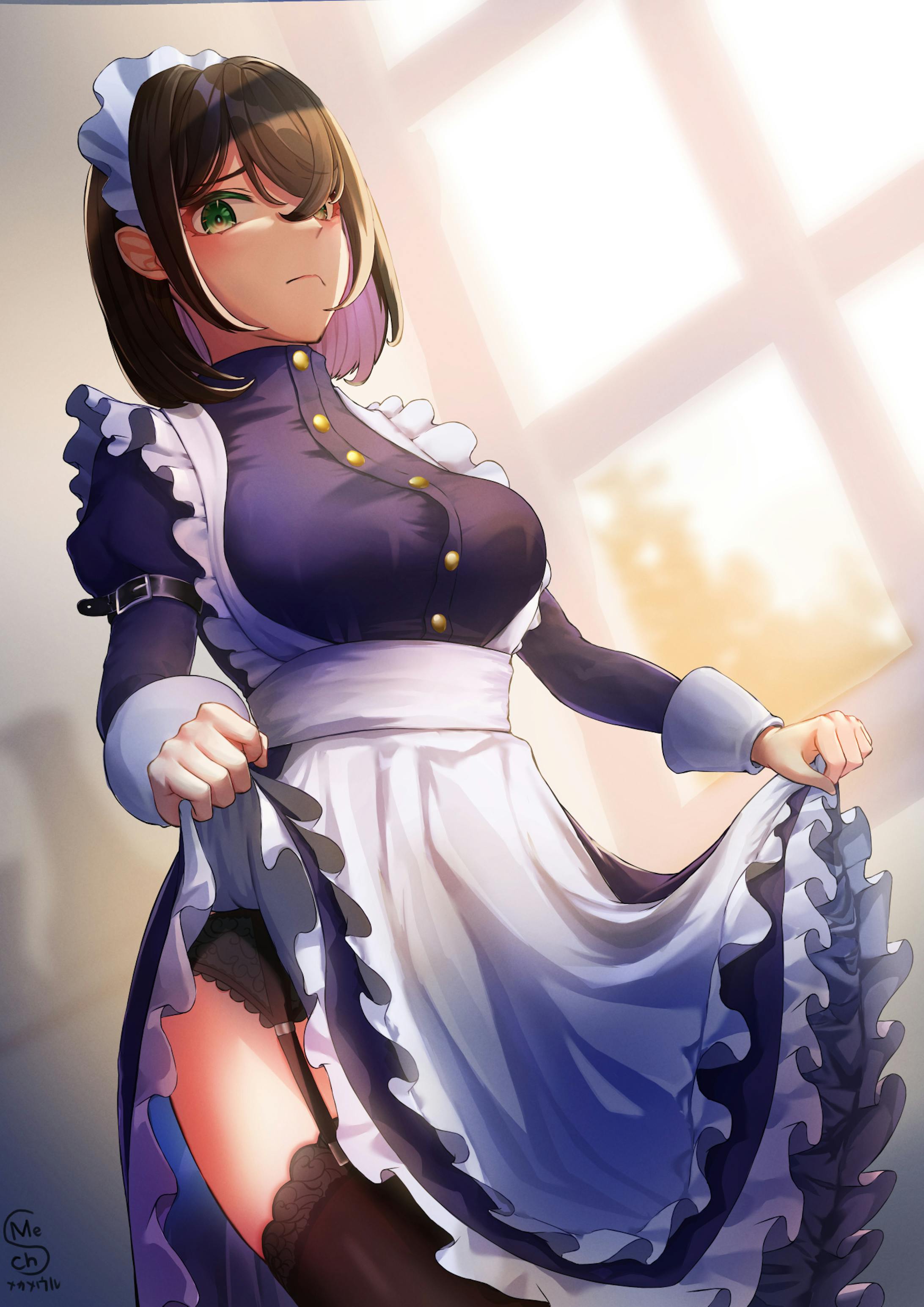 たくし上げメイドさん ペンネーム入り-1