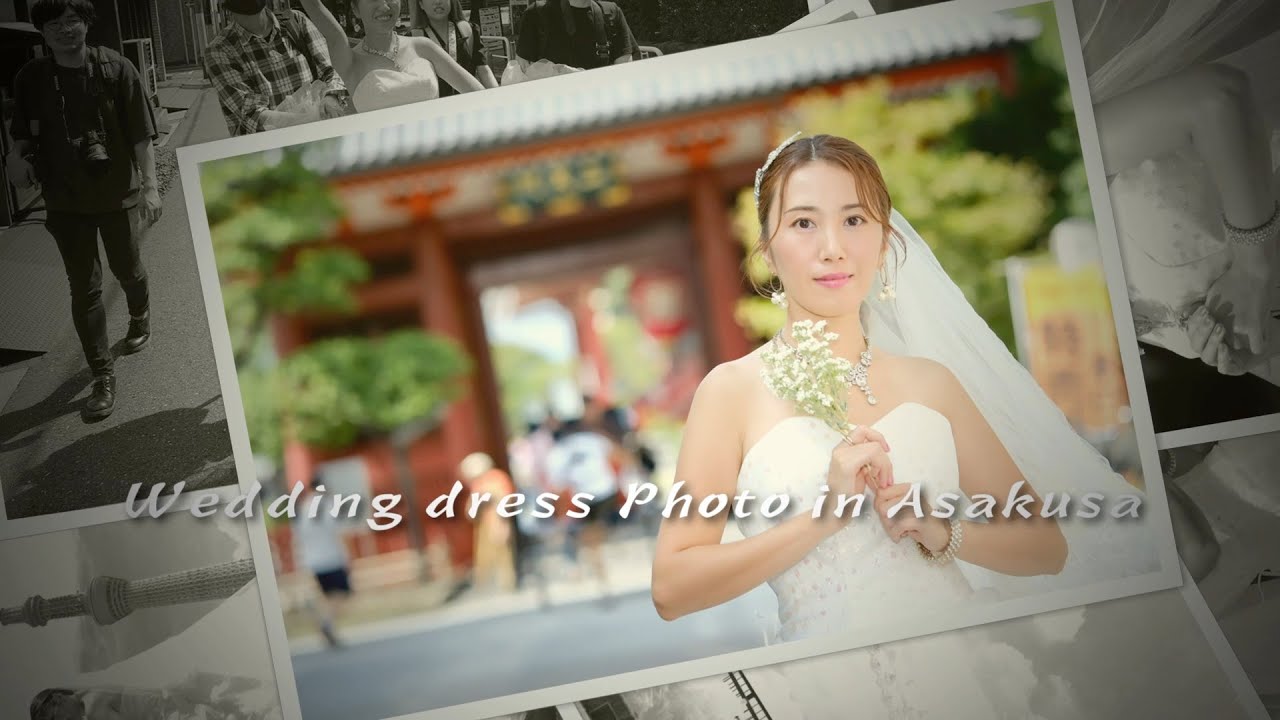 Wedding dress Photo in Asakusa 