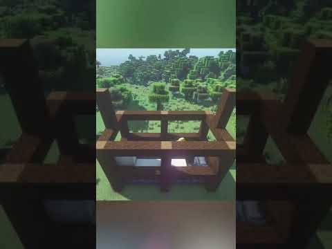 【マイクラ】簡単に作れるオシャレなオレンジの屋根の家【タイムラプス】 #shorts