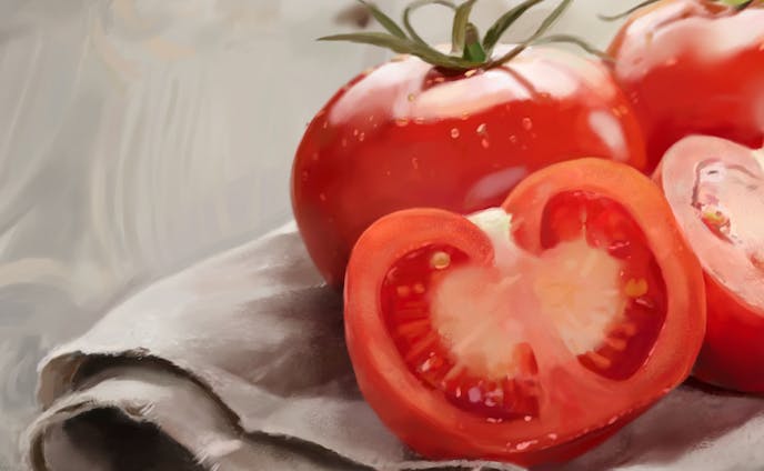 トマトの模写
