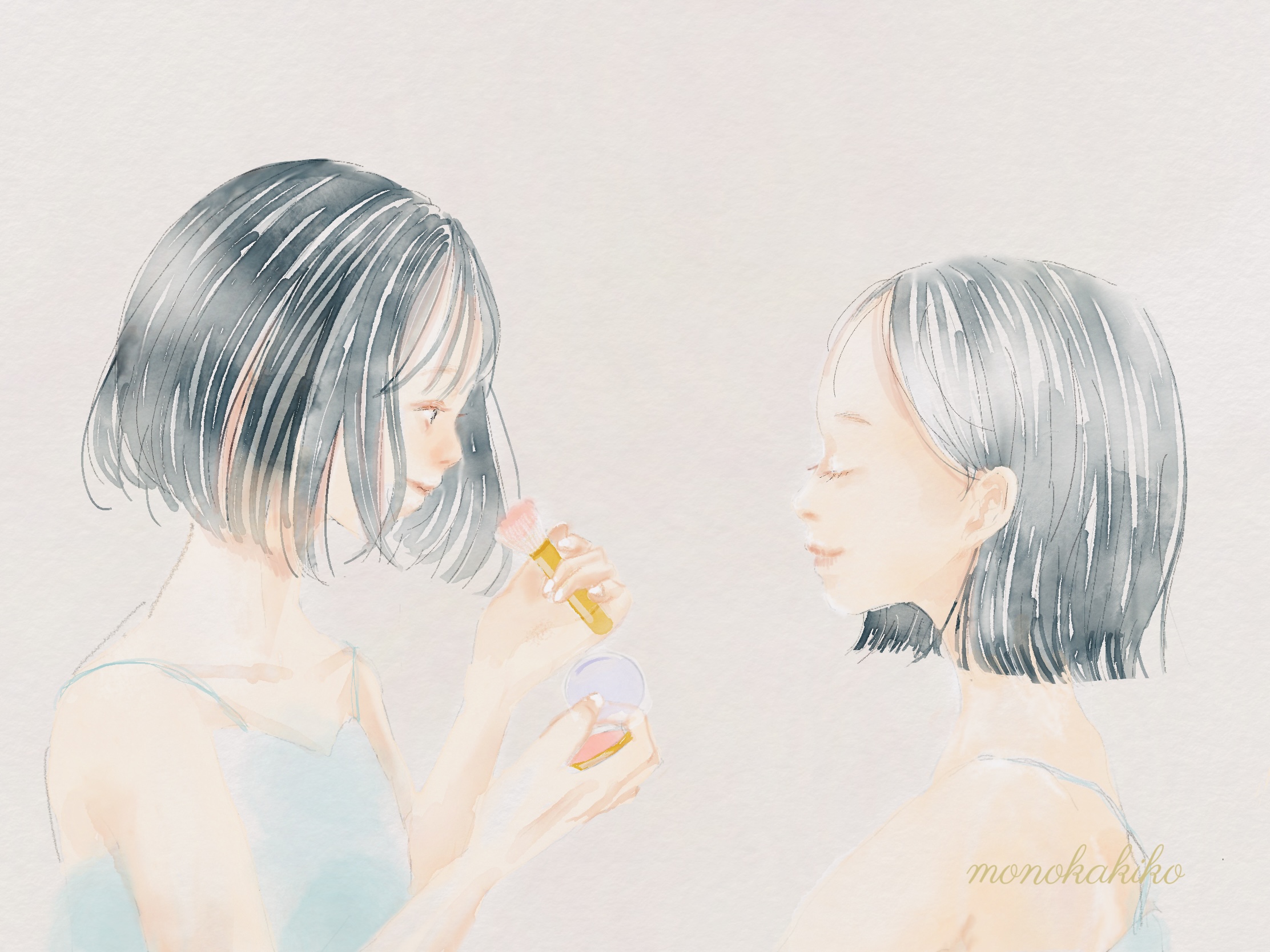 お化粧ごっこ-1