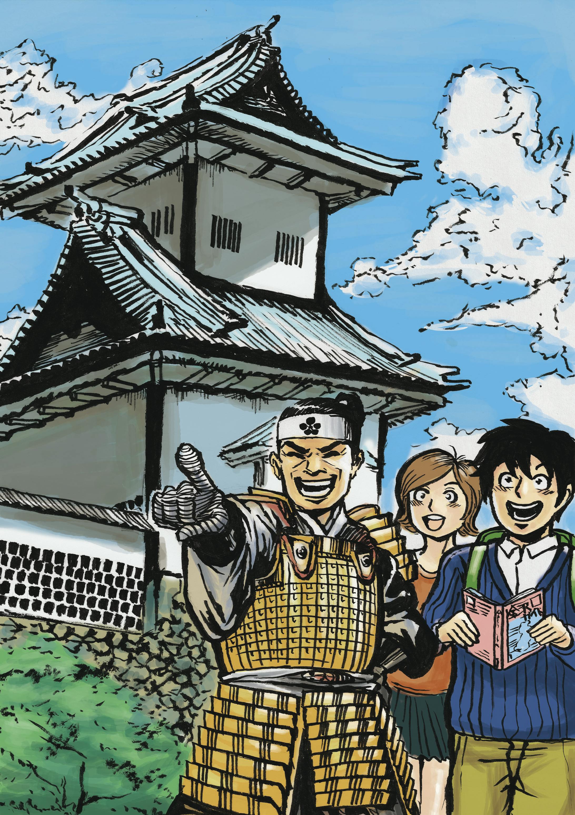 金沢市街頭バナーイラスト 金沢市街頭バナーイラスト