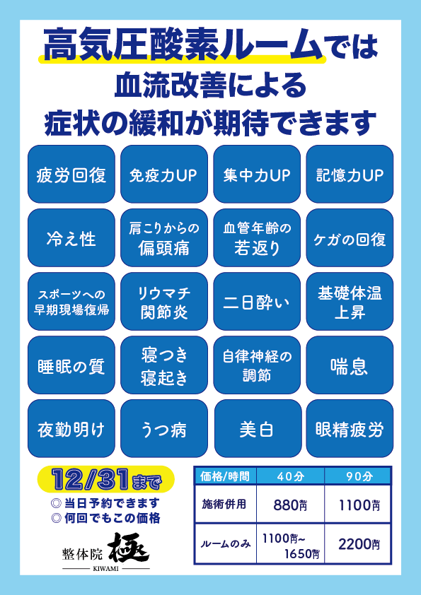 【実績】整体院 極様【チラシ&ポスター】-1