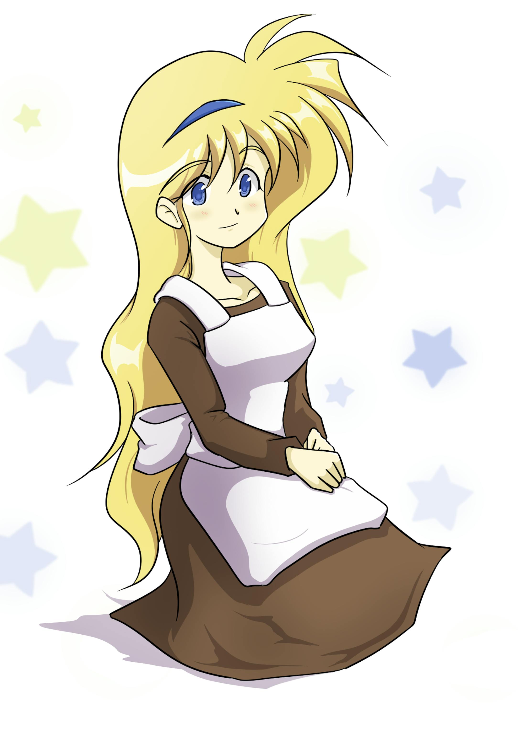 エプロンドレスの女の子-1