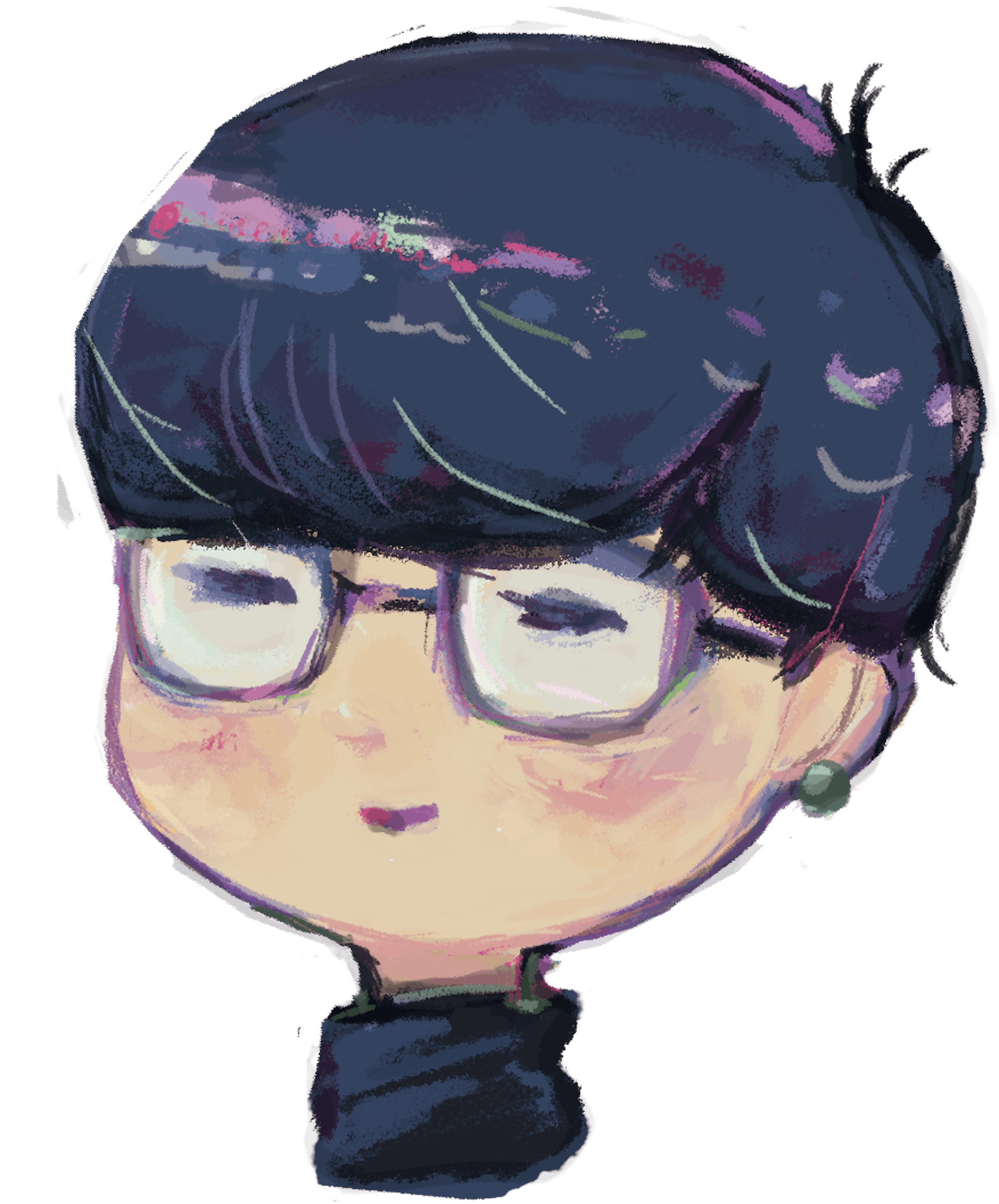 似顔絵（自画像）-1