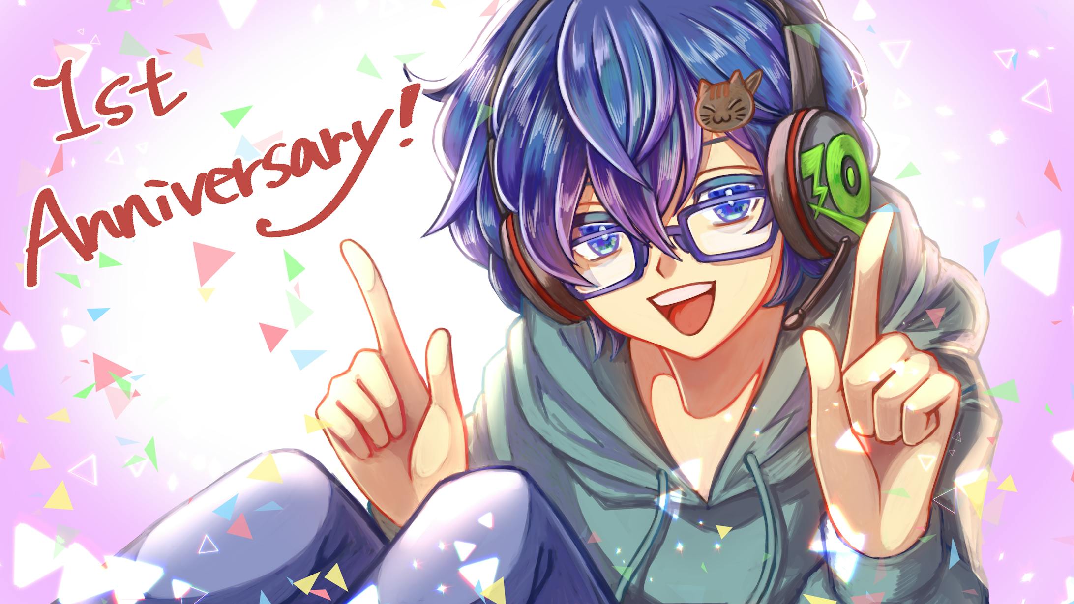廻御りとむ1周年記念イラスト 廻御りとむ1周年記念イラスト
