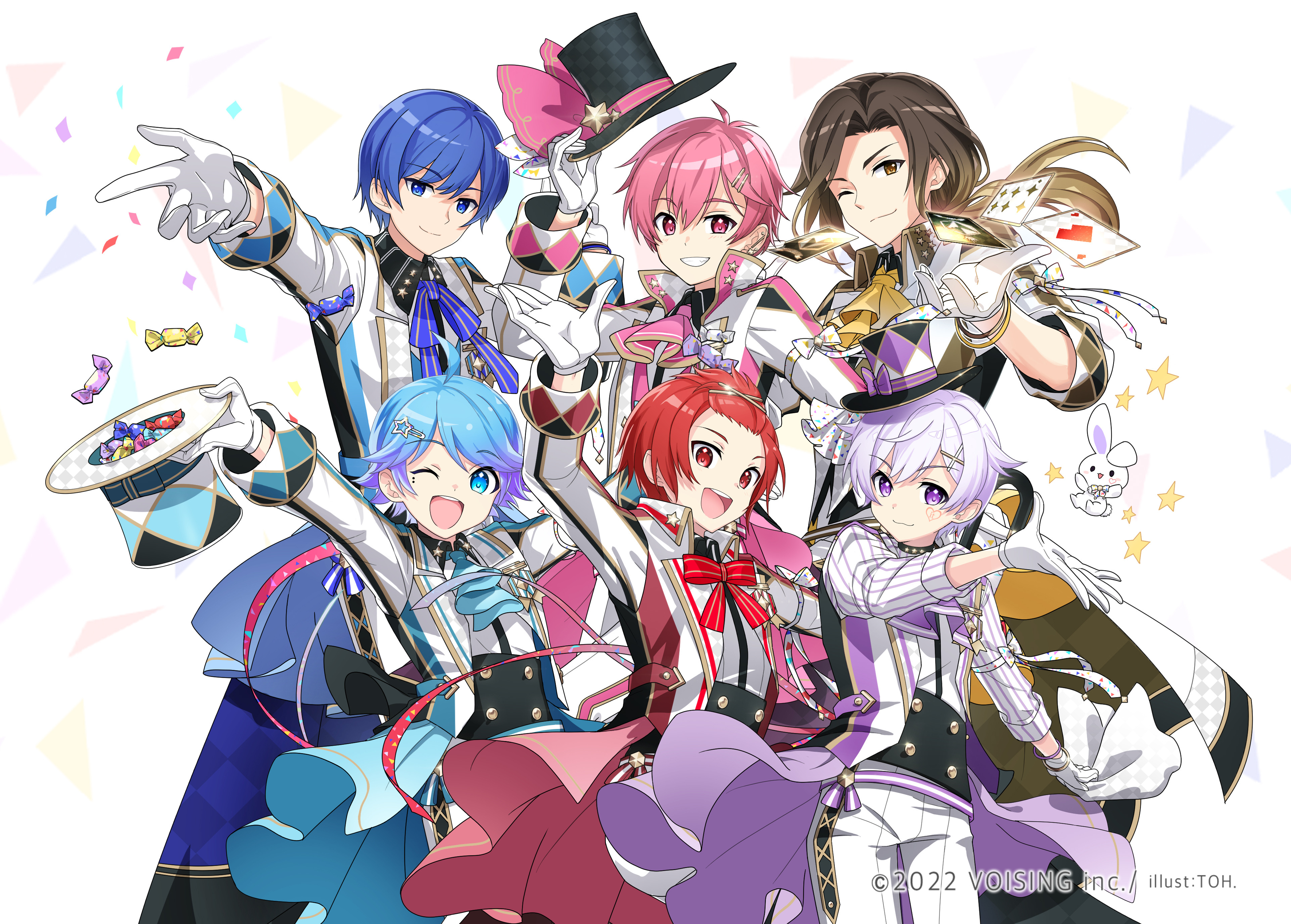 【公式】いれいす新年楽曲用立ち絵イラスト制作-1