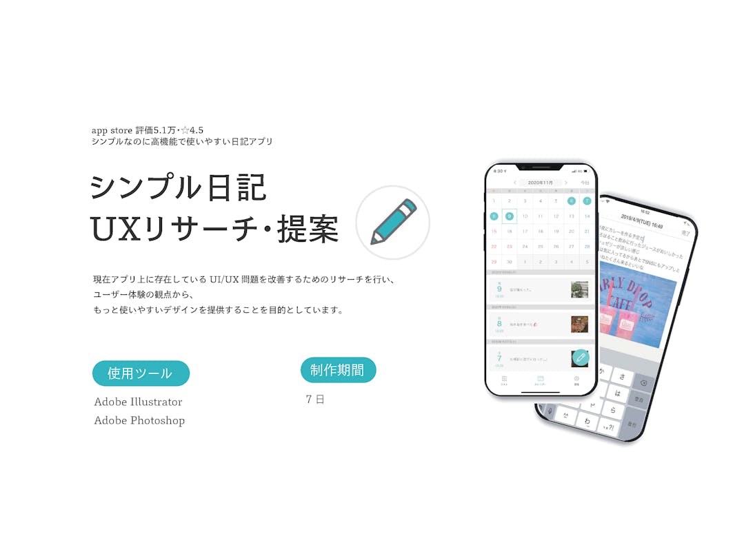 日記アプリ Uxリサーチ リデザイン 日記アプリ Uxリサーチ リデザイン