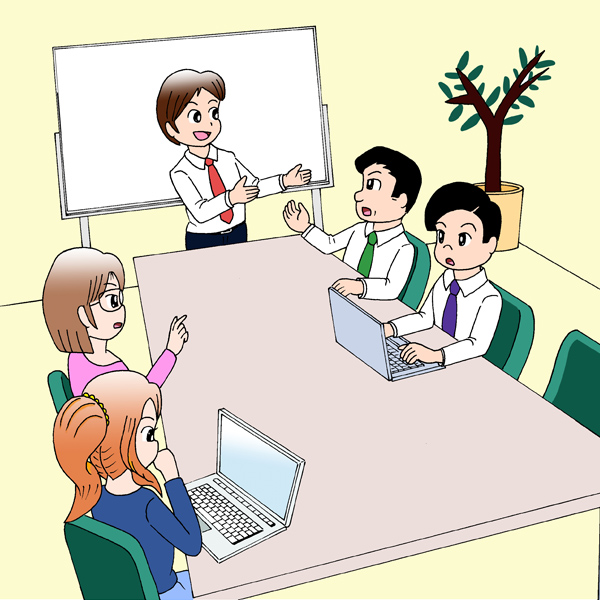 イラスト　2　（ビジネスシーン）-1