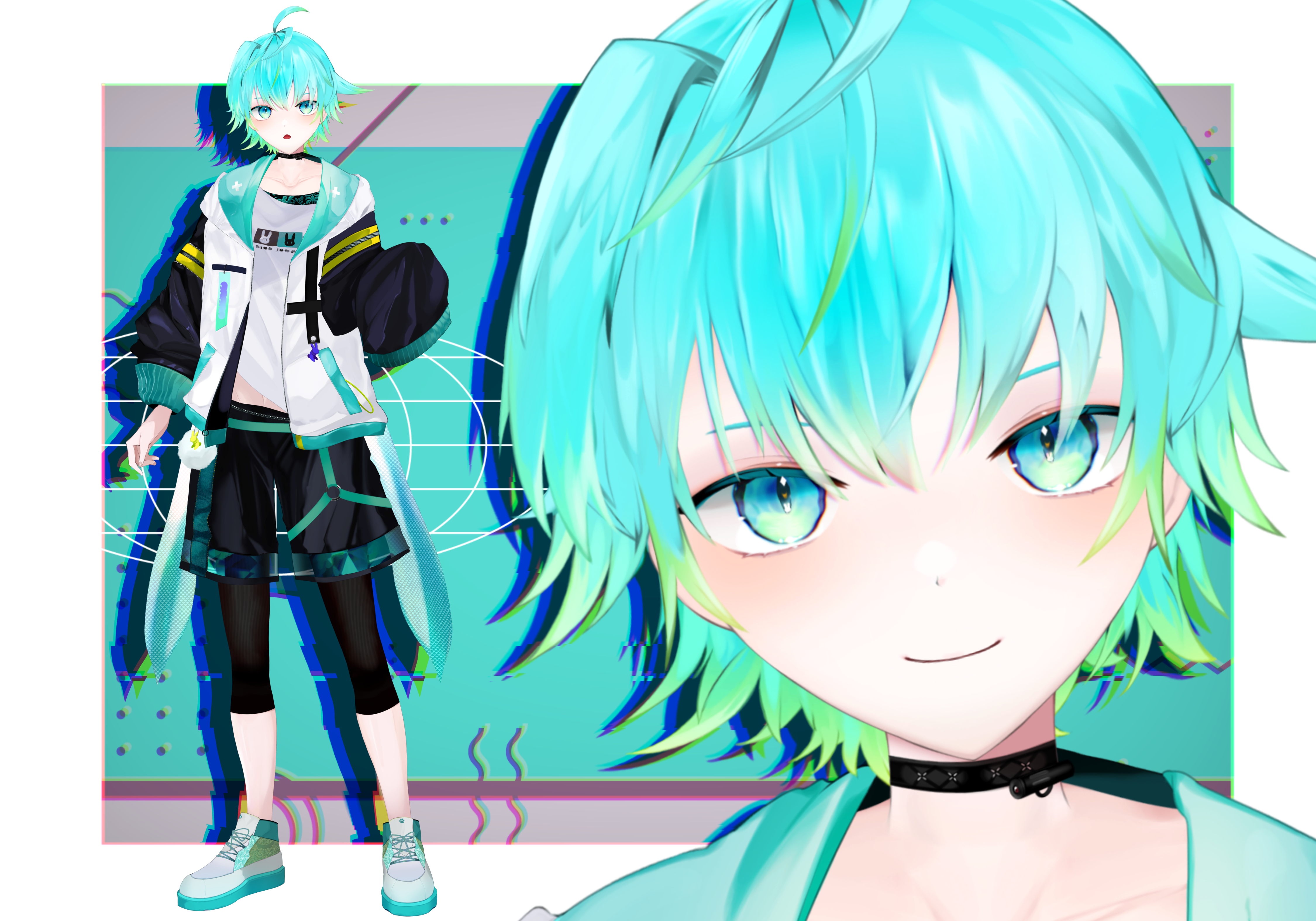 【WORK】 霞翠ユウト様Live2Dモデル-1