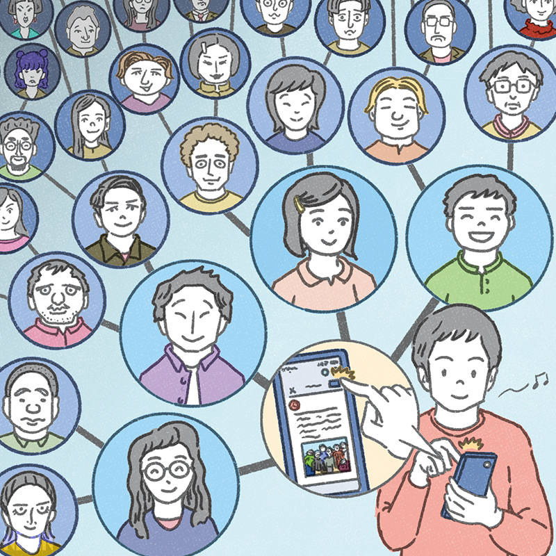 「中学生の道徳」教科書内イラスト-1