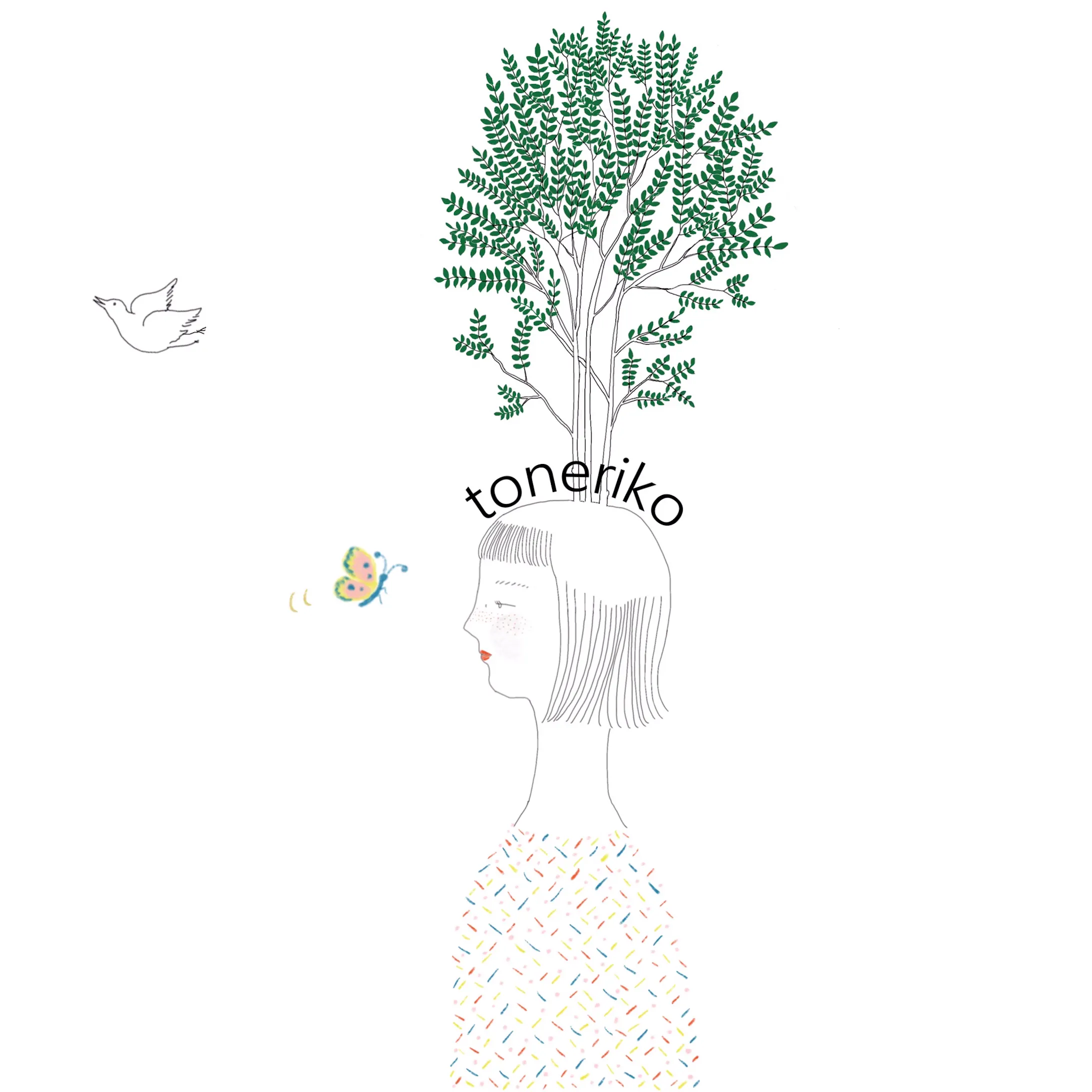 ヘアサロンtonerikoさん Web グッズ用イラスト ヘアサロンtonerikoさん Web グッズ用イラスト