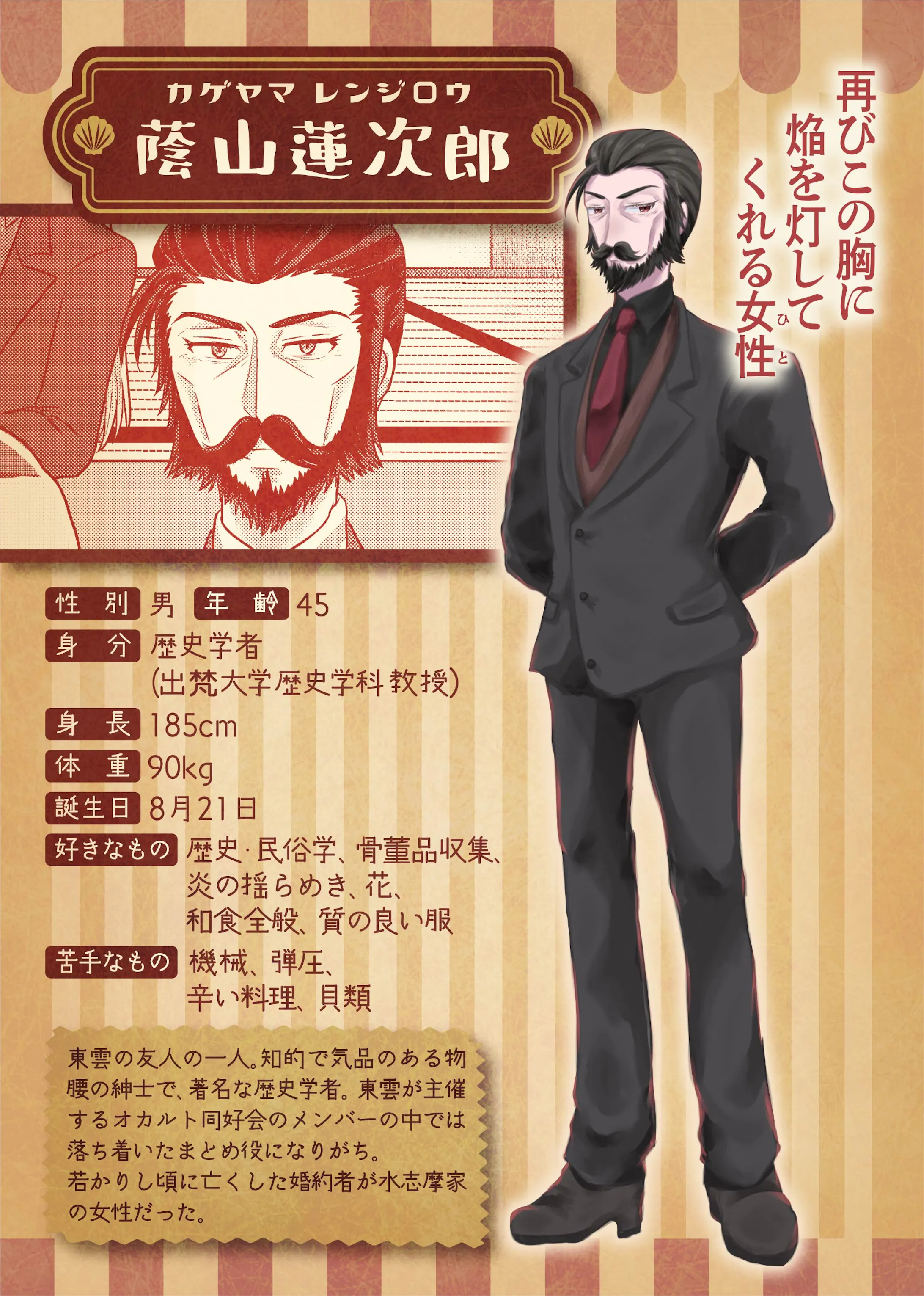 創作漫画 人魚姫一九七 キャラクター紹介シート