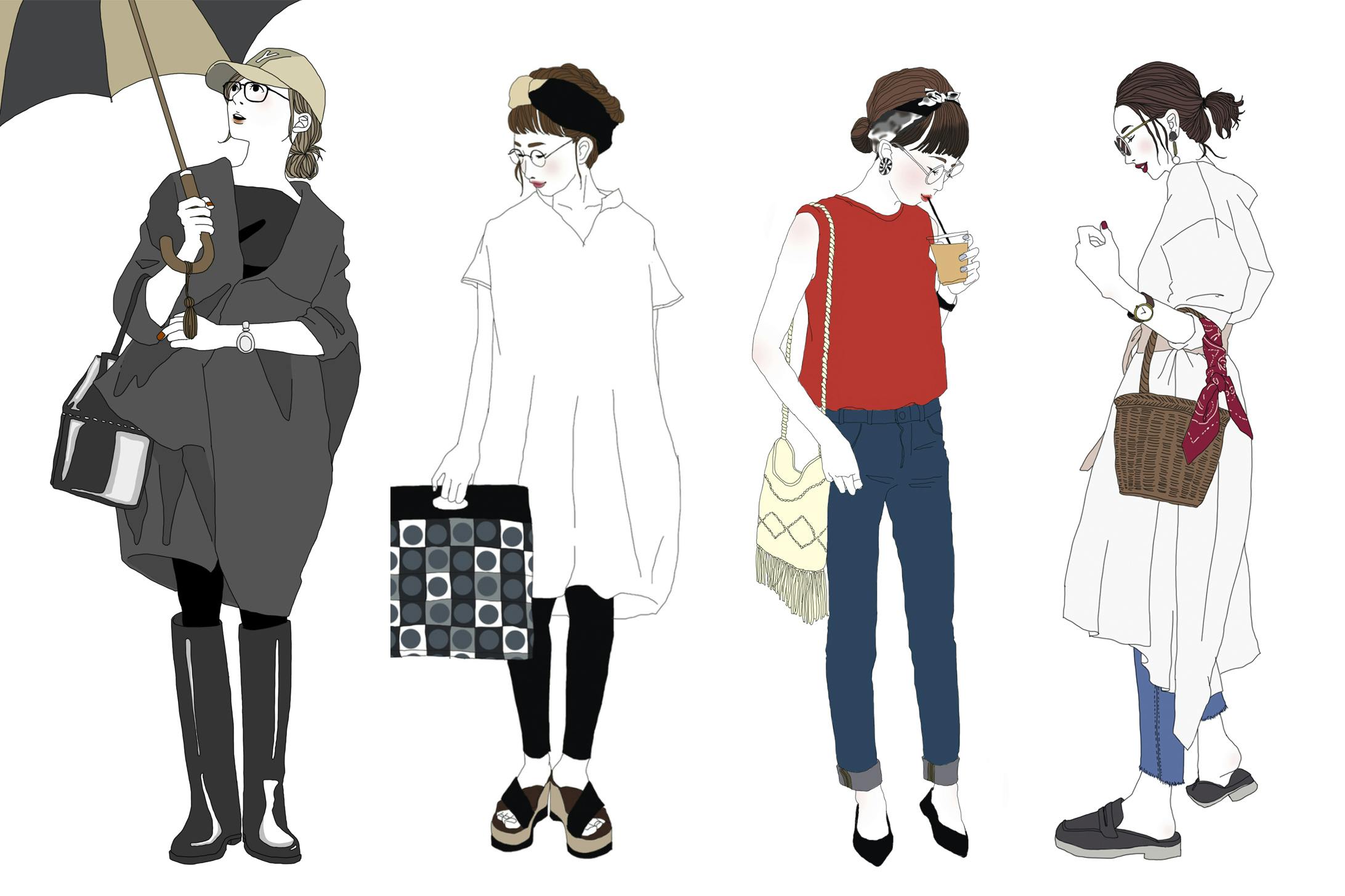 ファッションイラスト ファッションイラスト