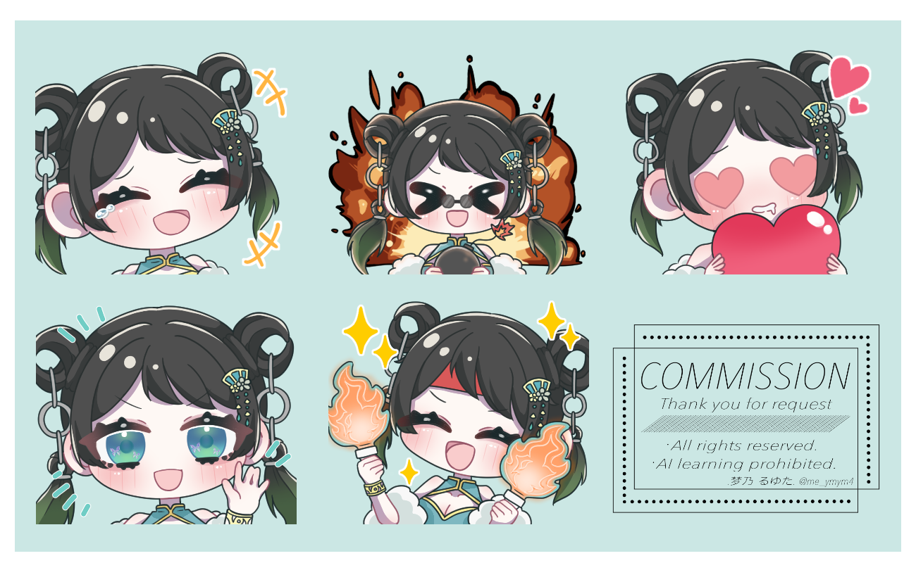 【 焔屋おくま様 】ご依頼TikTokサブスクスタンプ-1