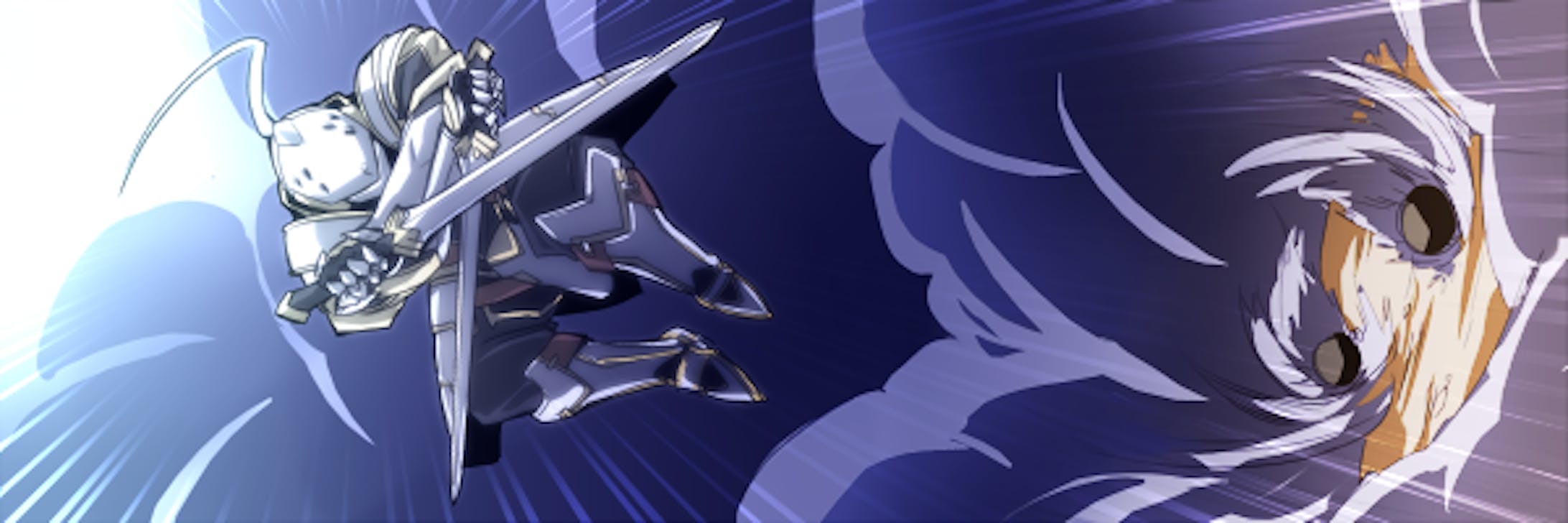 定期ゲームの甲冑キャラクターのカットイン絵