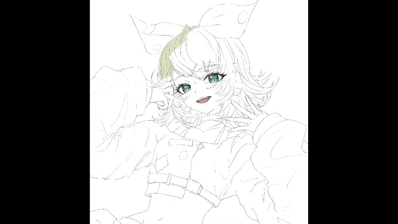 アナログイラスト、タイムラプス