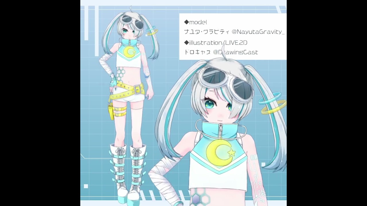 【LIVE2D Showcase】ナユタ・グラビティ　LIVE2D制作モデル紹介　#Shorts