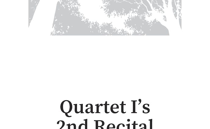 Quartet I's 2ndコンサート　パンフレット