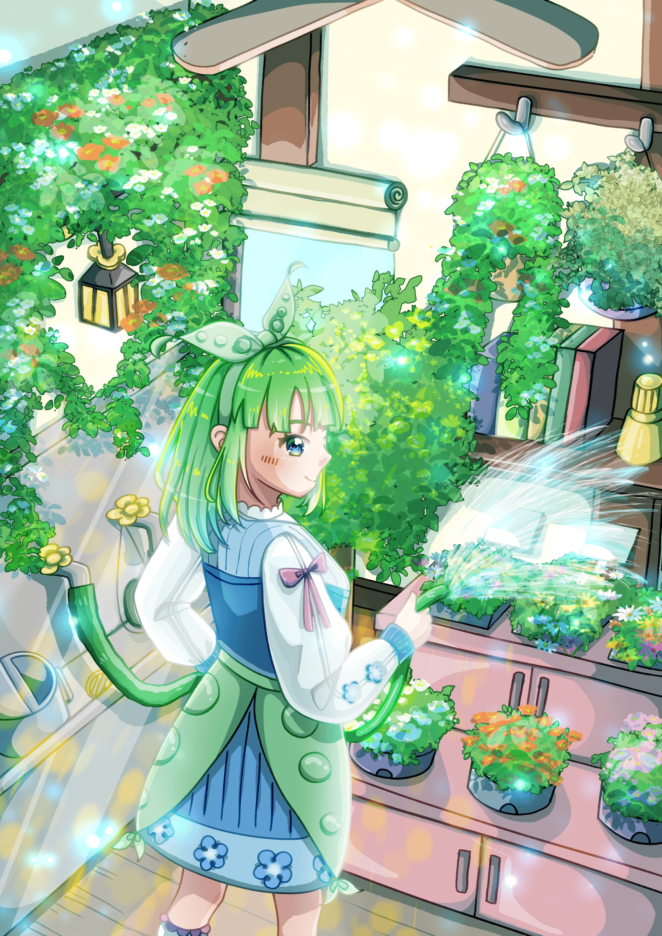 植物に囲まれて-1