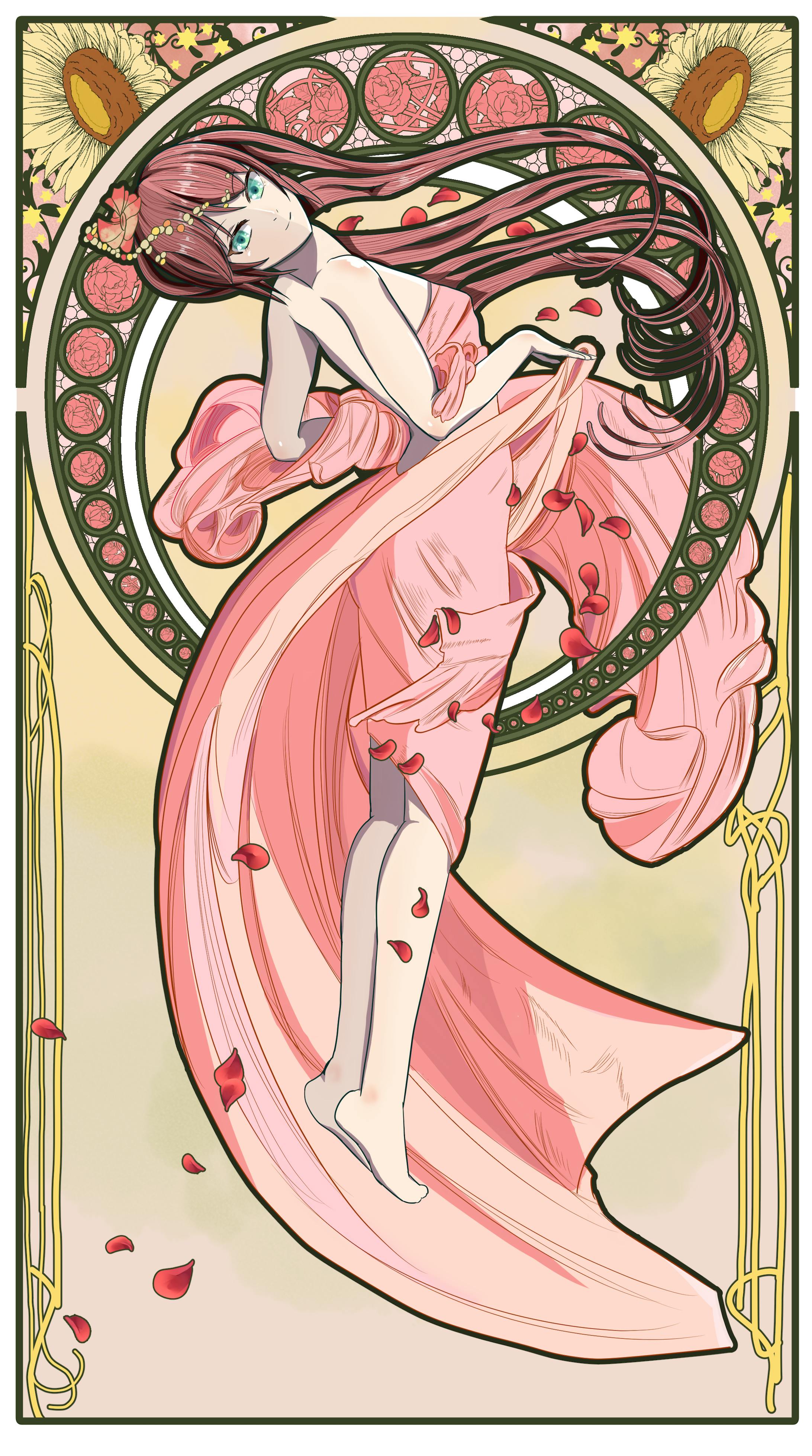 ミュシャ風イラスト ミュシャ風イラスト