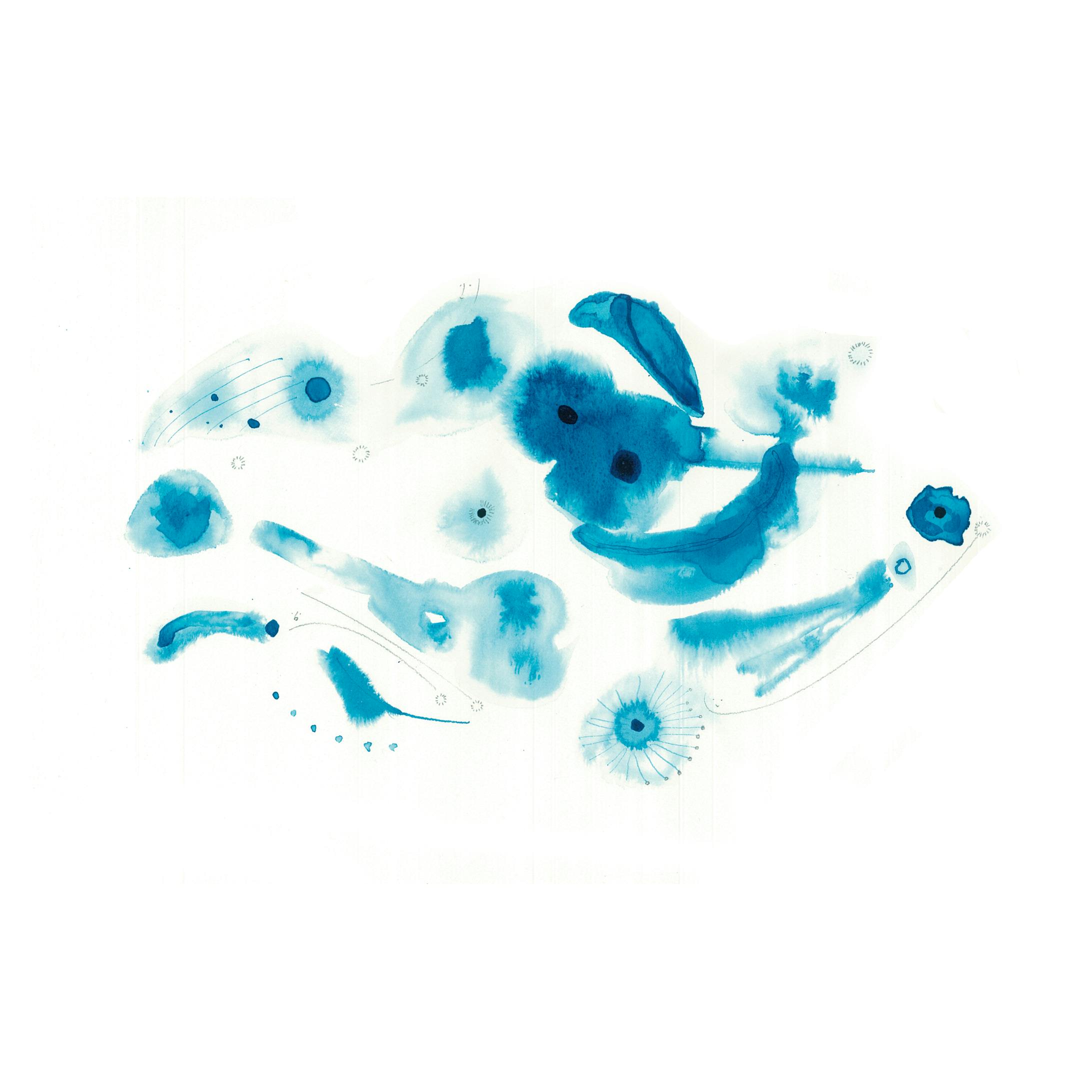 藍色の水彩画-3