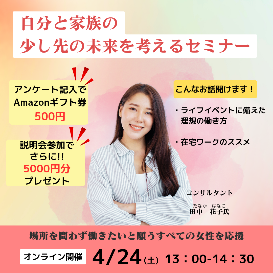 ウェビナー　未来を考えた働き方　-1