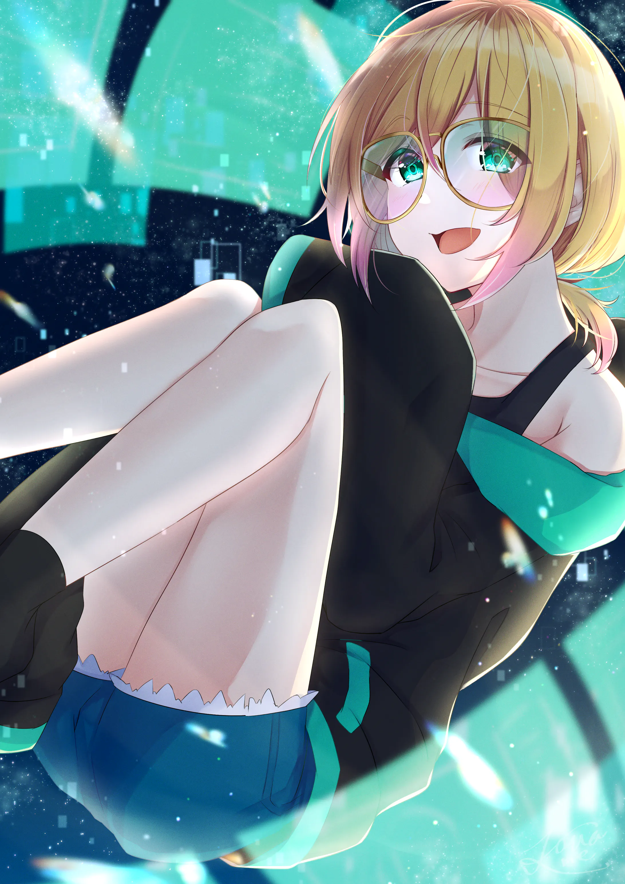 背景 エフェクトありイラスト