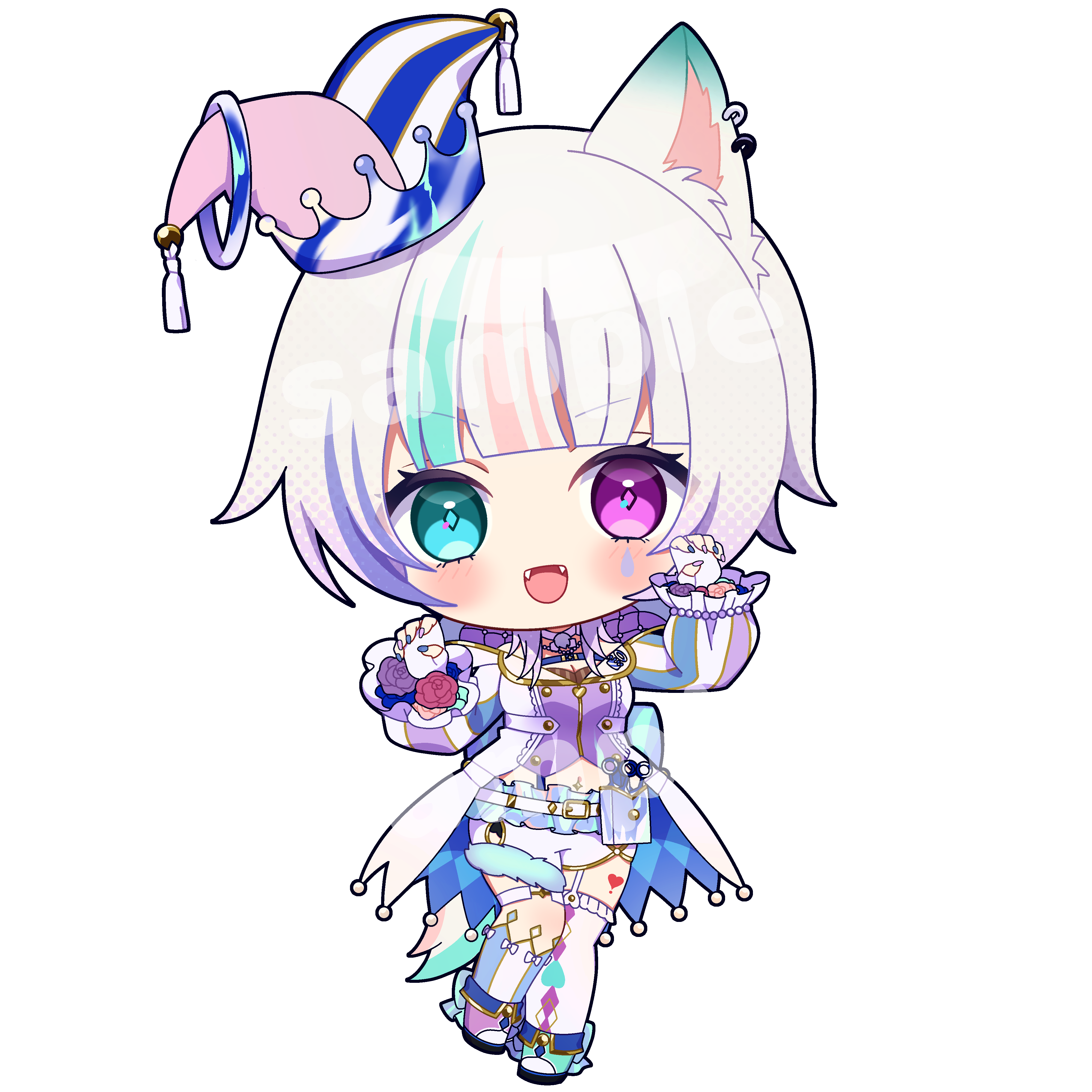 個人Vtuber様ご依頼ミニキャラ-1