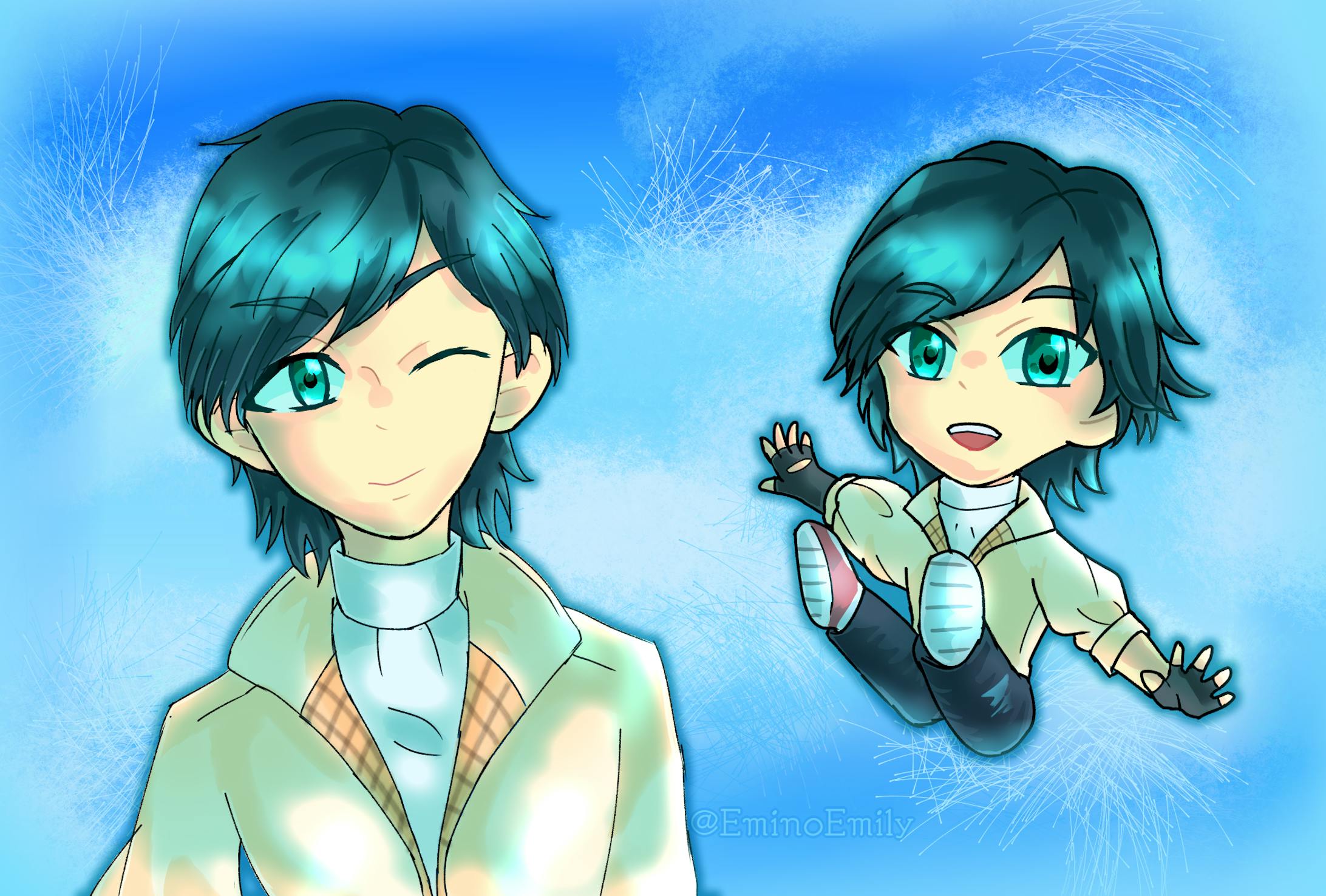 過去作品ですが、外淵を塗った時のものです。今回の作品に外淵を付けると多分余計に強調されそうなので、そのままで正解だったかなと思っています。