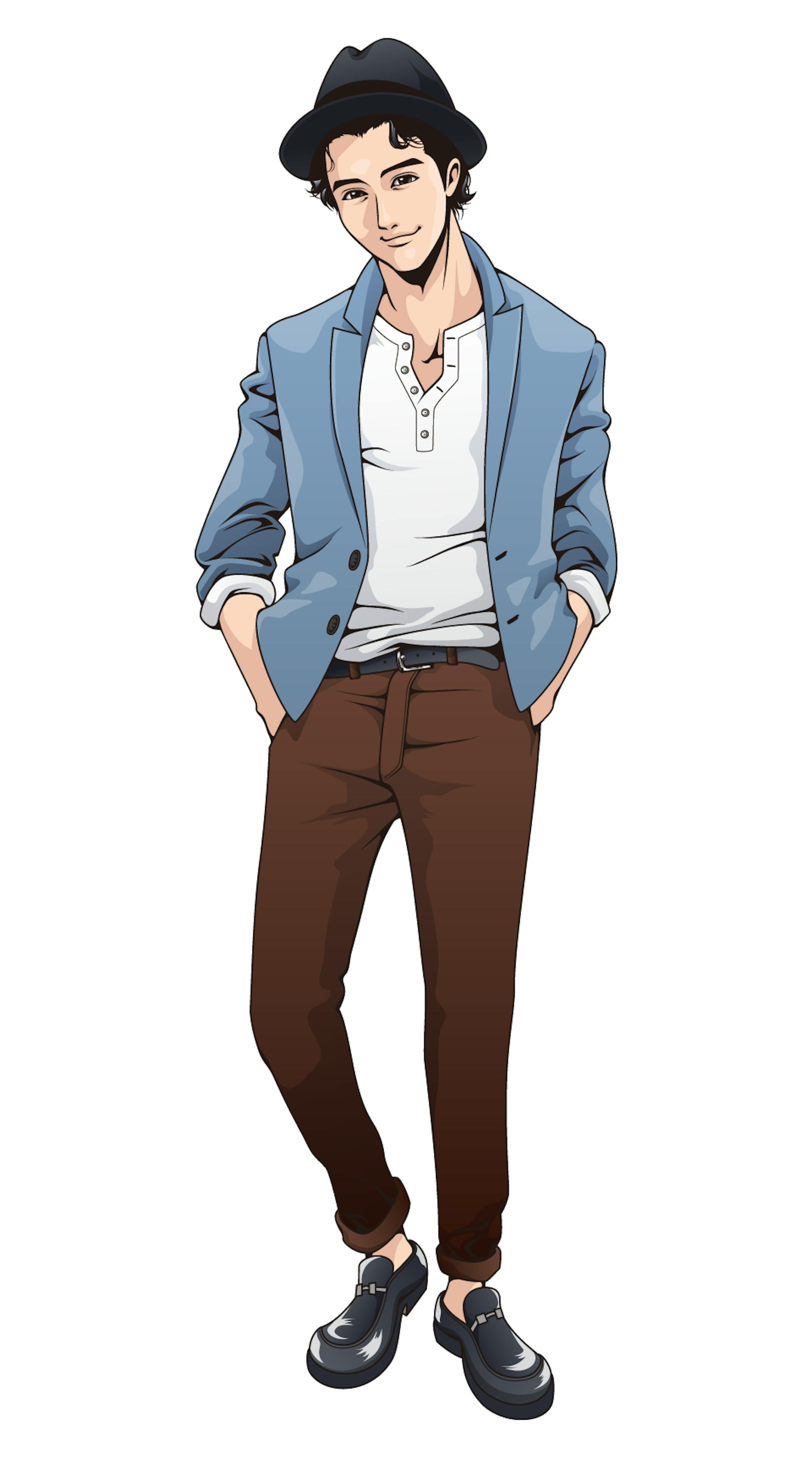 アプリ『リア充はじめました（仮）』キャラクターデザイン-1