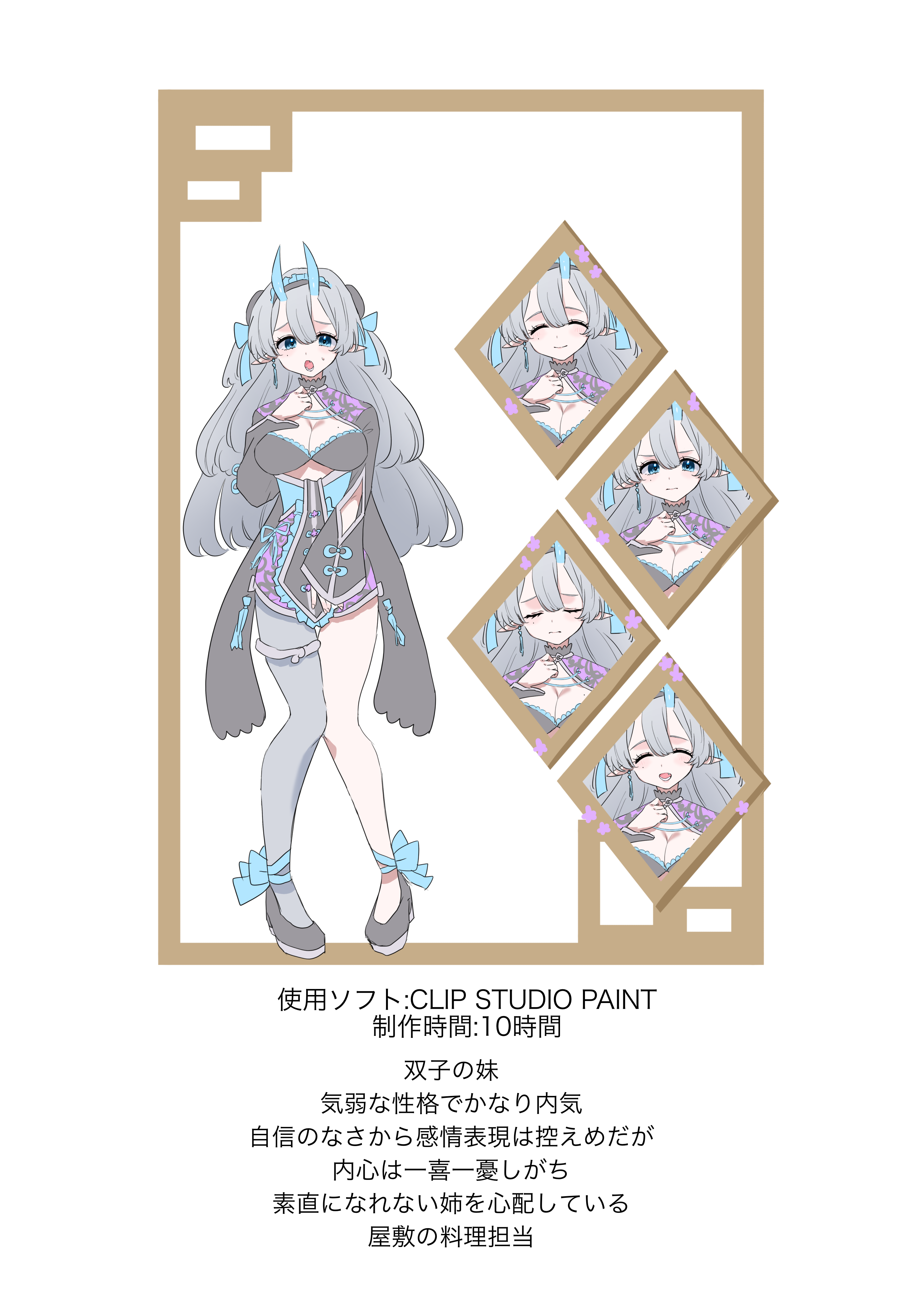 双子キャラクターデザイン