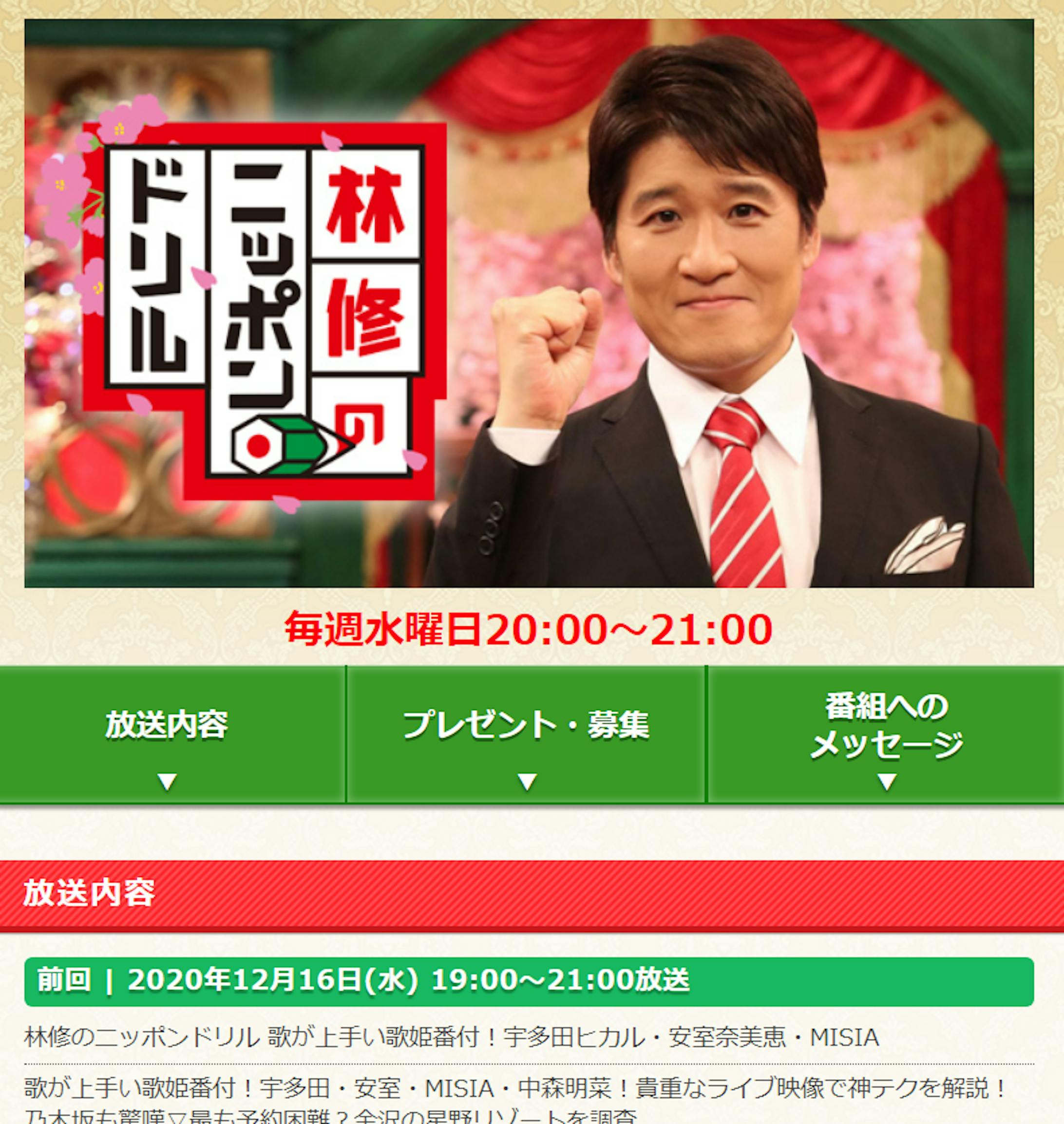 フジテレビ 林修のニッポンドリル 年12月16日