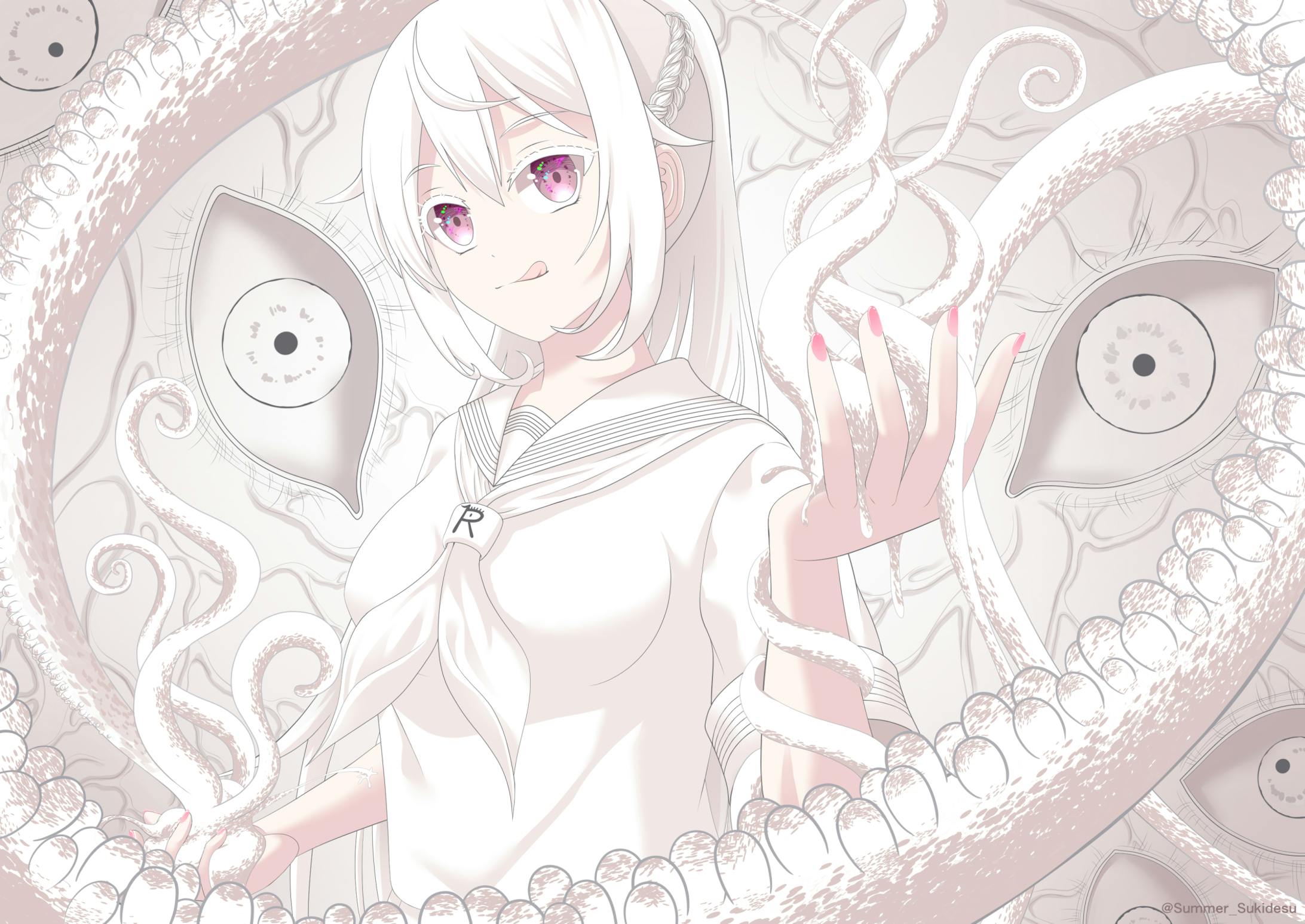 The pure white world 真っ白な世界 3枚