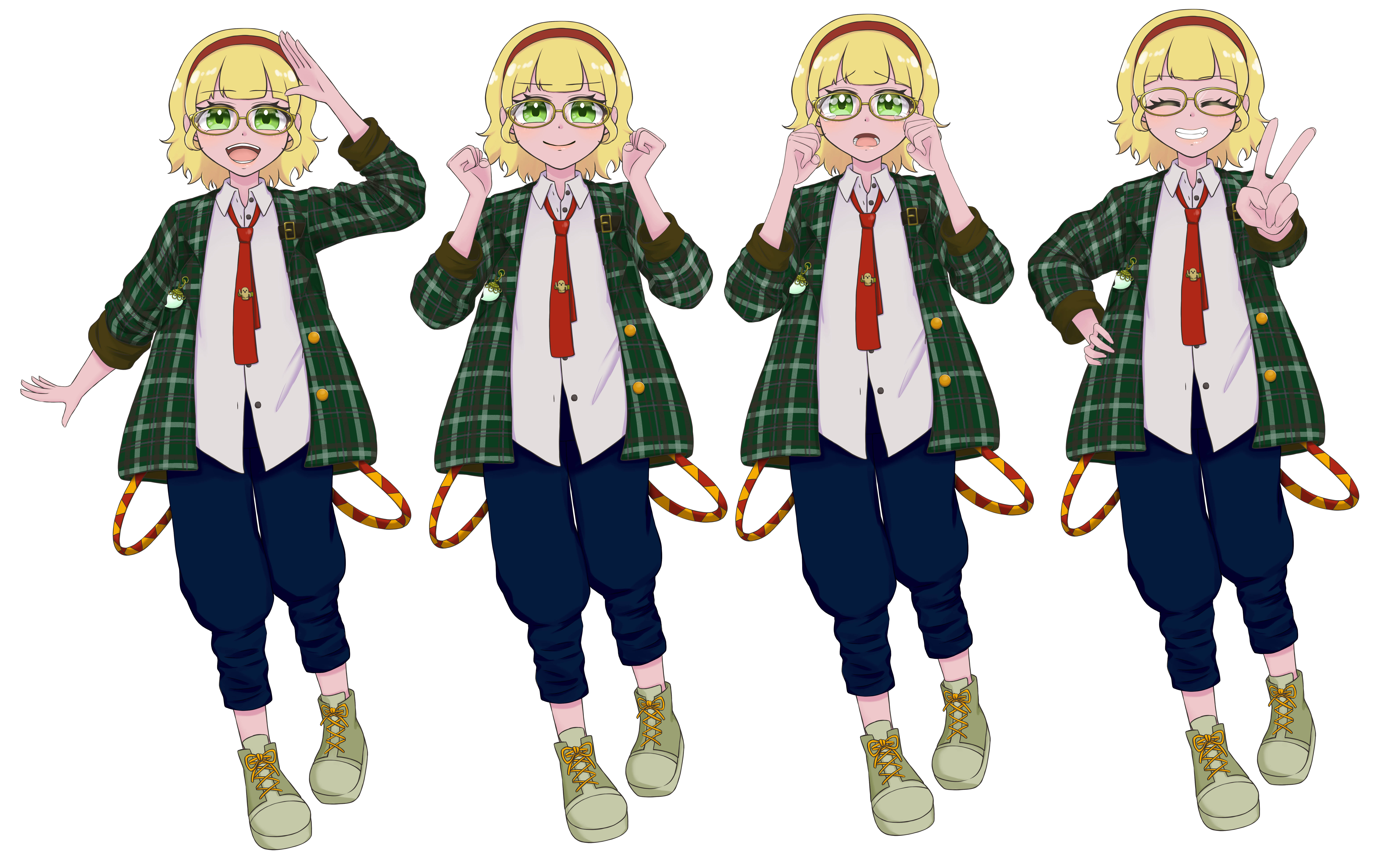 ご依頼：はにょーんげーむず様 等身、差分イラスト-1