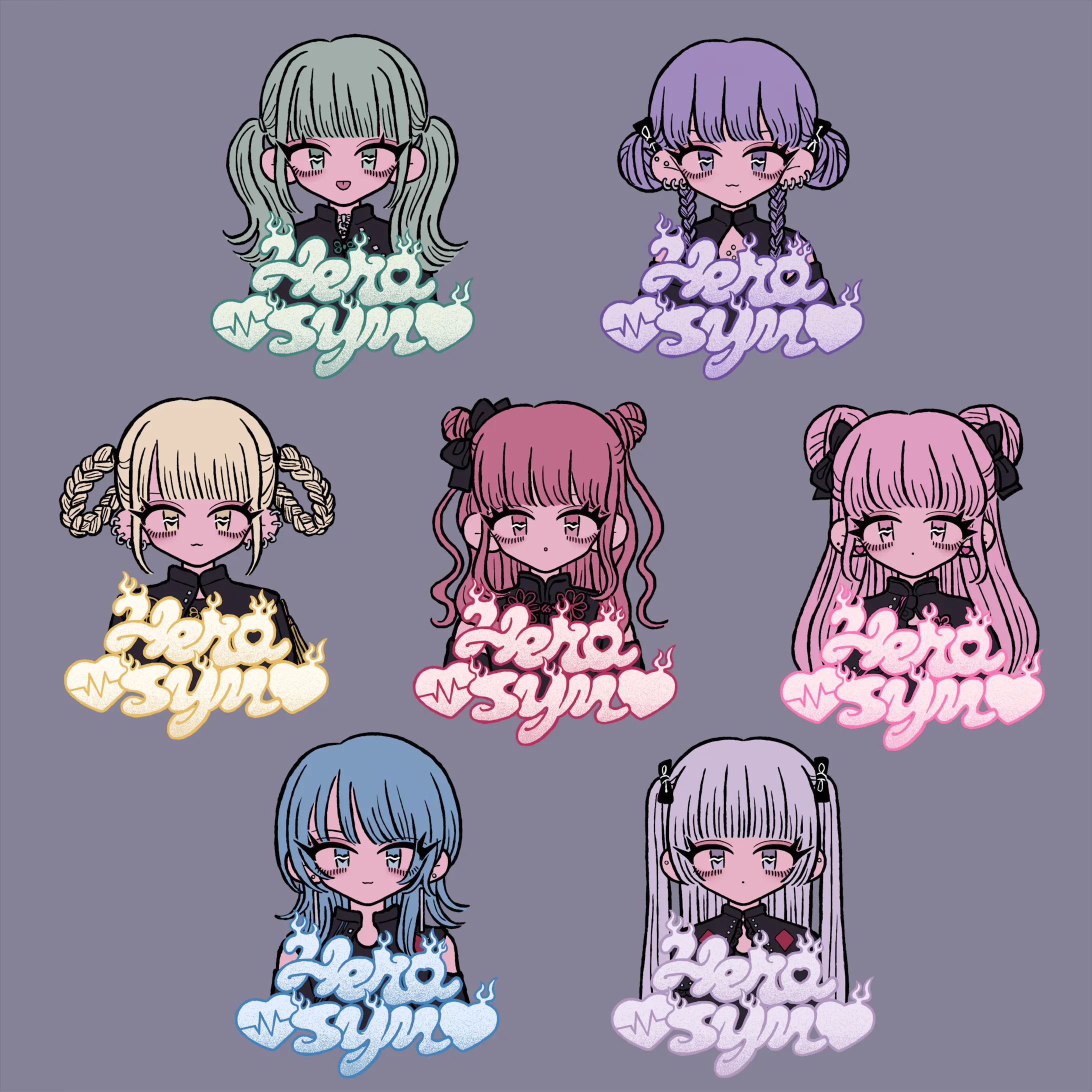 悲撃のヒロイン症候群グッズイラスト