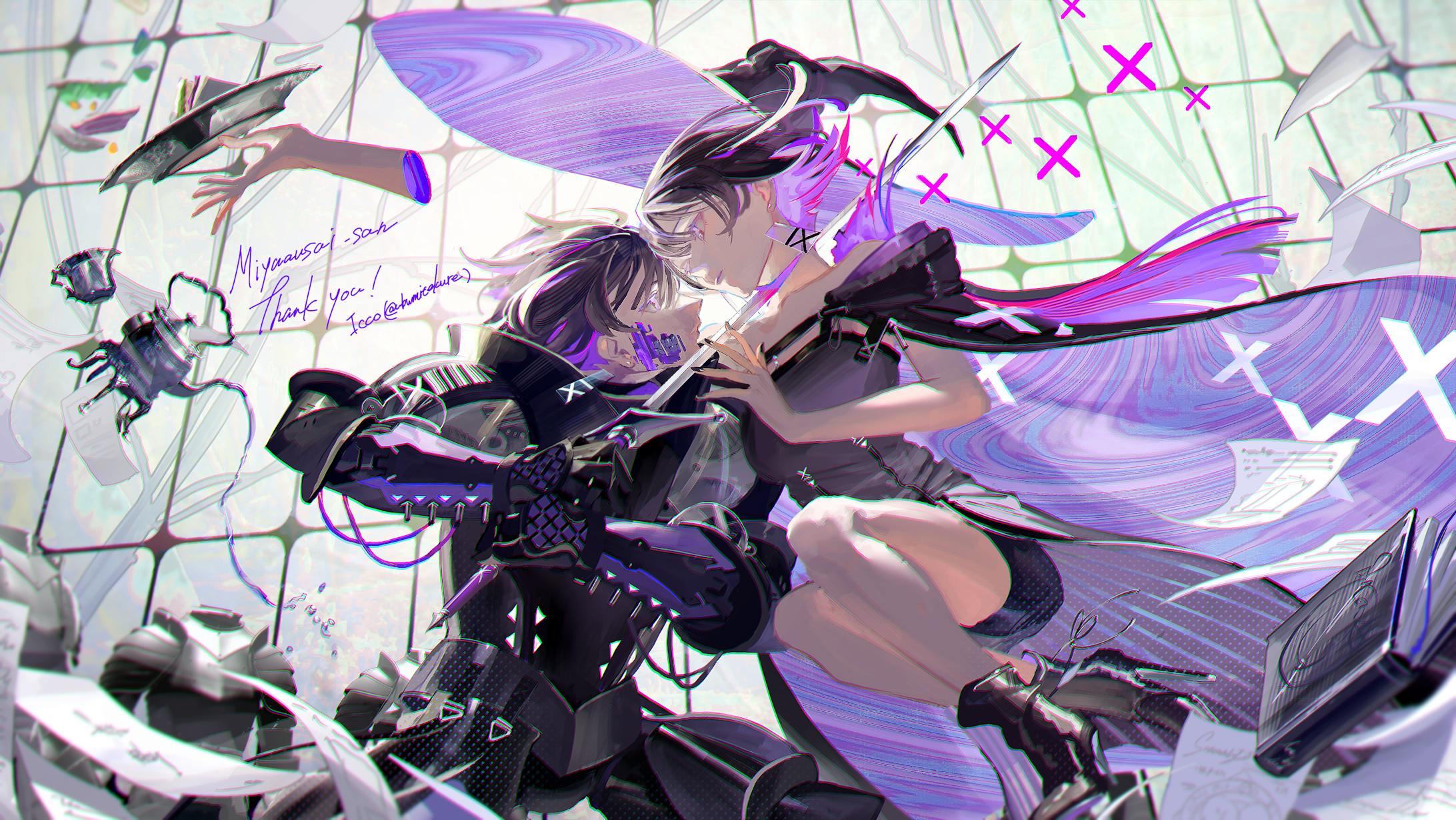 Miyaausai 「Ga1ahad and Scientific Witchery」MVイラスト-1