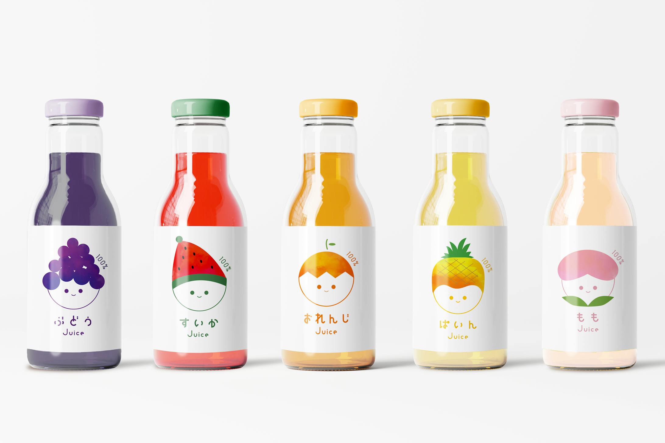 【ラベルデザイン】フルーツジュース-1