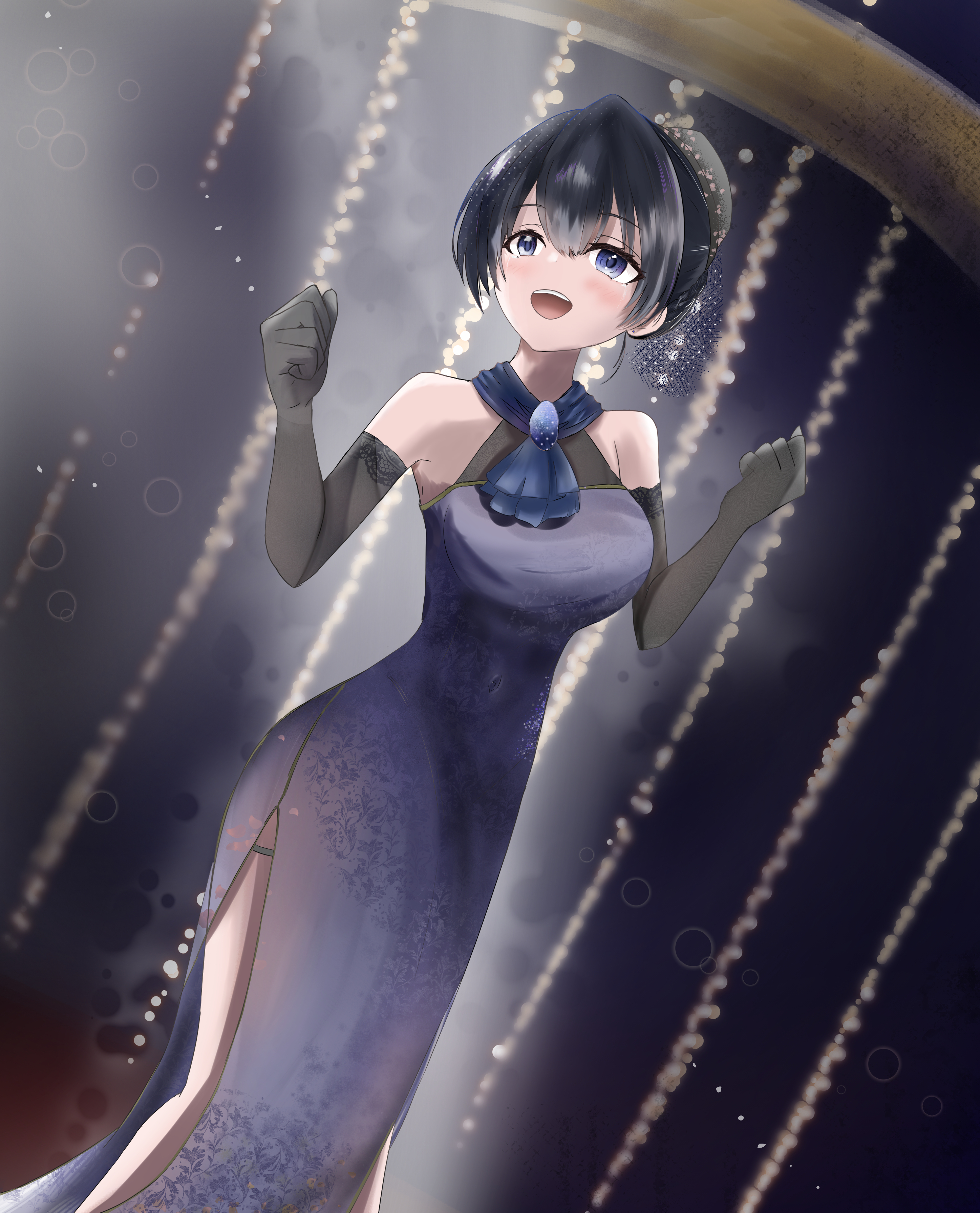 イラスト34（ホロライブファンアート：猫又おかゆ）