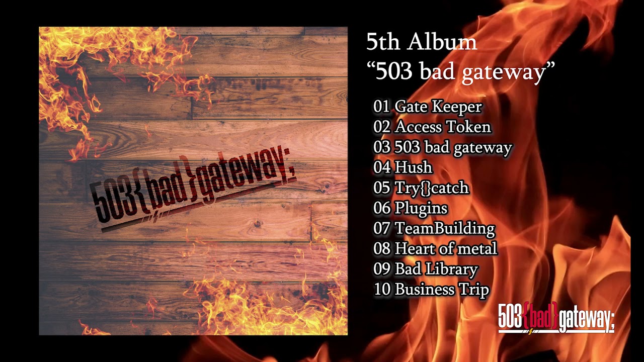 [Heavy metal] 503 bad gateway / 5th album "503 bad gateway" New Music Teaser