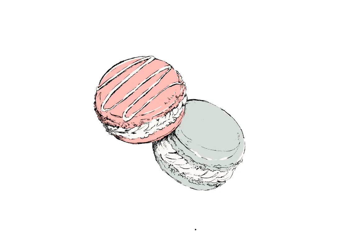 マカロン専門店mamaron イラストロゴ