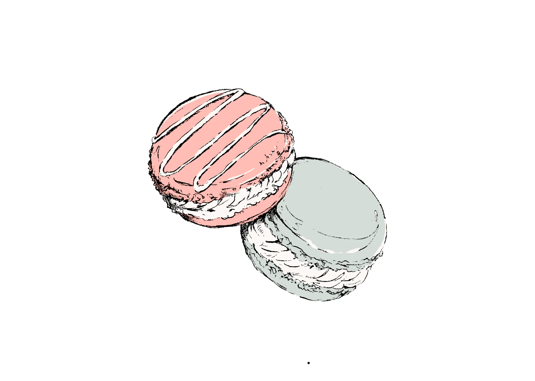 マカロン専門店mamaron イラストロゴ